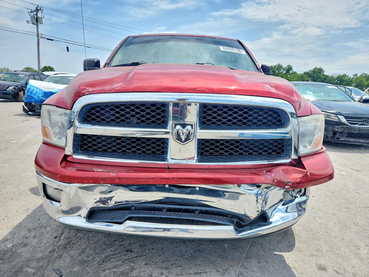 2009 Dodge Ram 1500 Red vin: 1D3HV18P19S755274