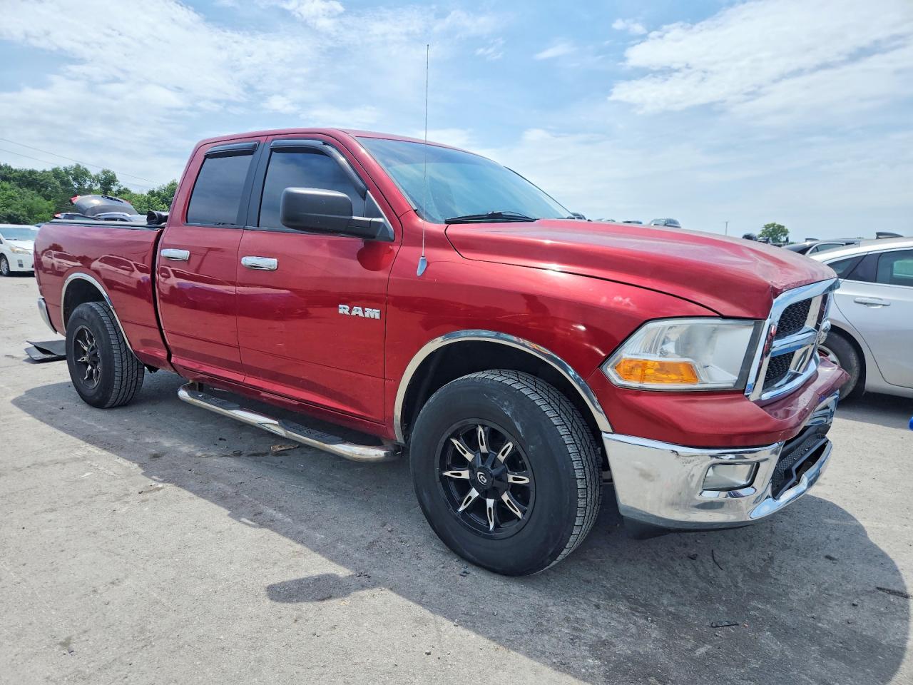 2009 Dodge Ram 1500 Red vin: 1D3HV18P19S755274