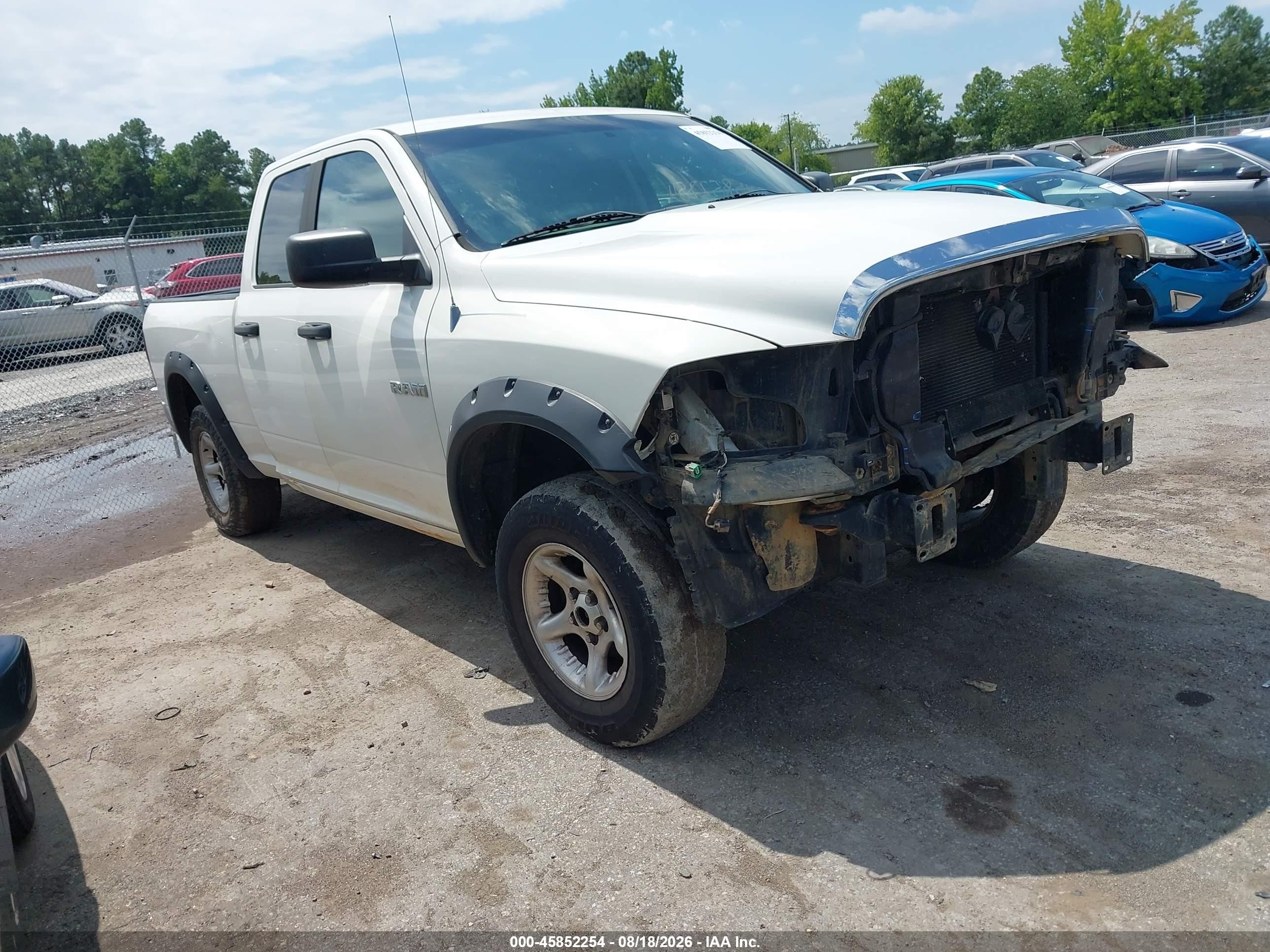 2009 Dodge Ram 1500 Slt/sport White vin: 1D3HV18P59S800748