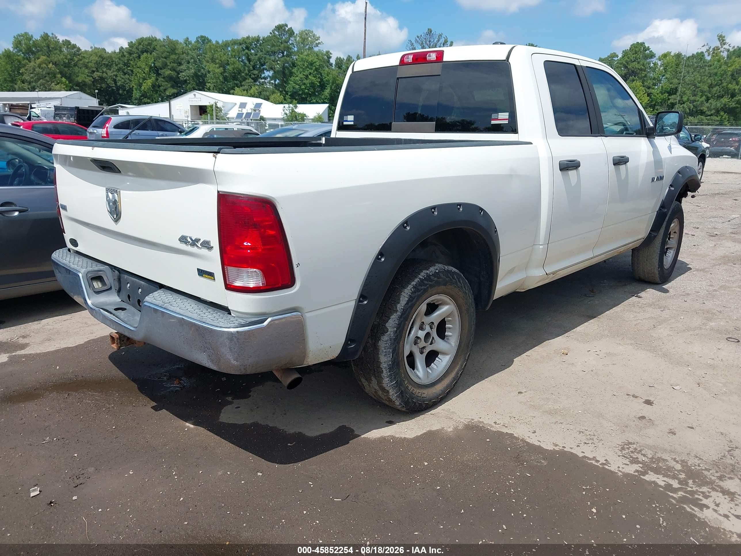 2009 Dodge Ram 1500 Slt/sport White vin: 1D3HV18P59S800748