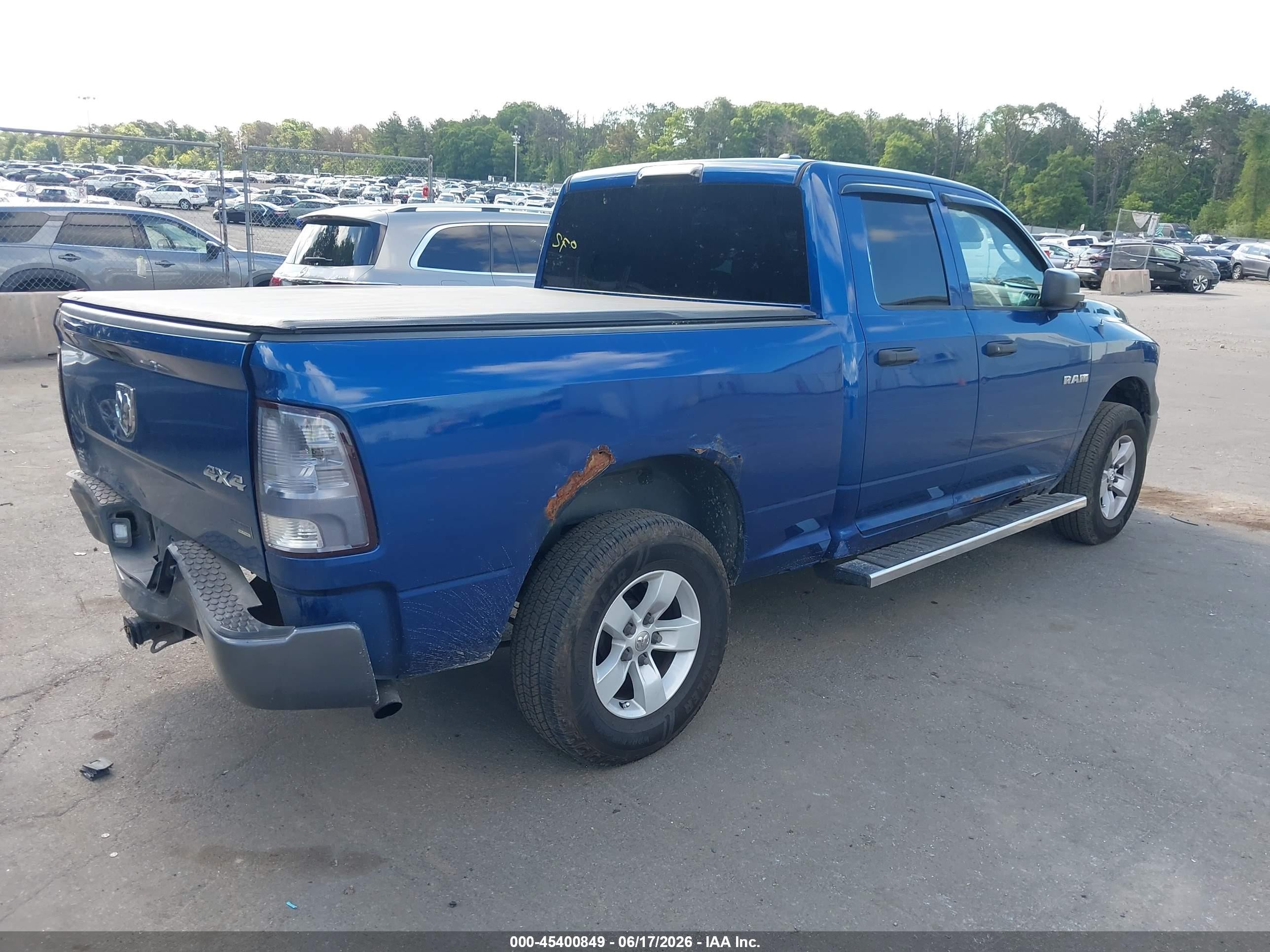 2009 Dodge Ram 1500 St Синий vin: 1D3HV18P59S807182