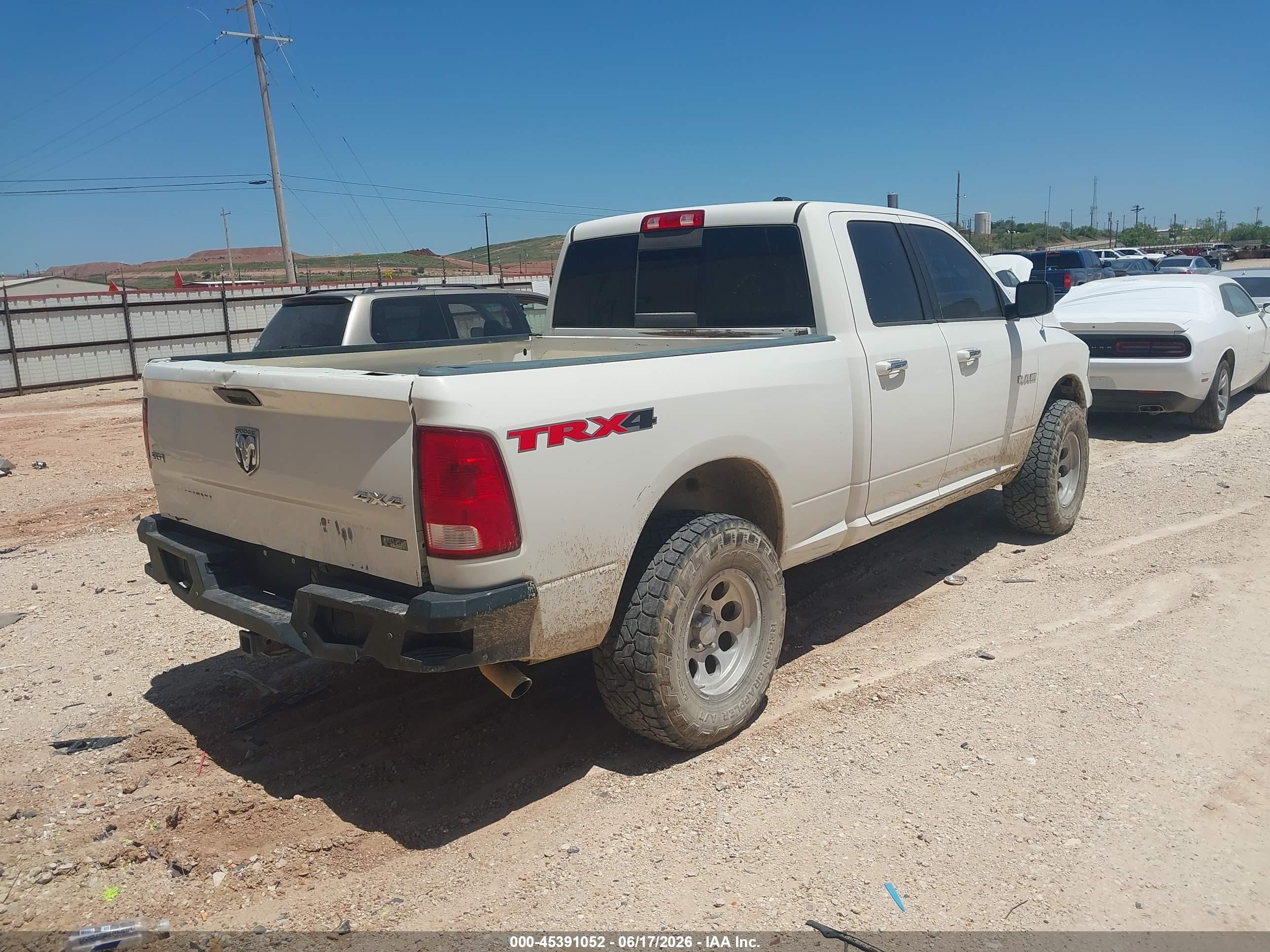 2009 Dodge Ram 1500 Slt/sport/trx White vin: 1D3HV18P79S784665