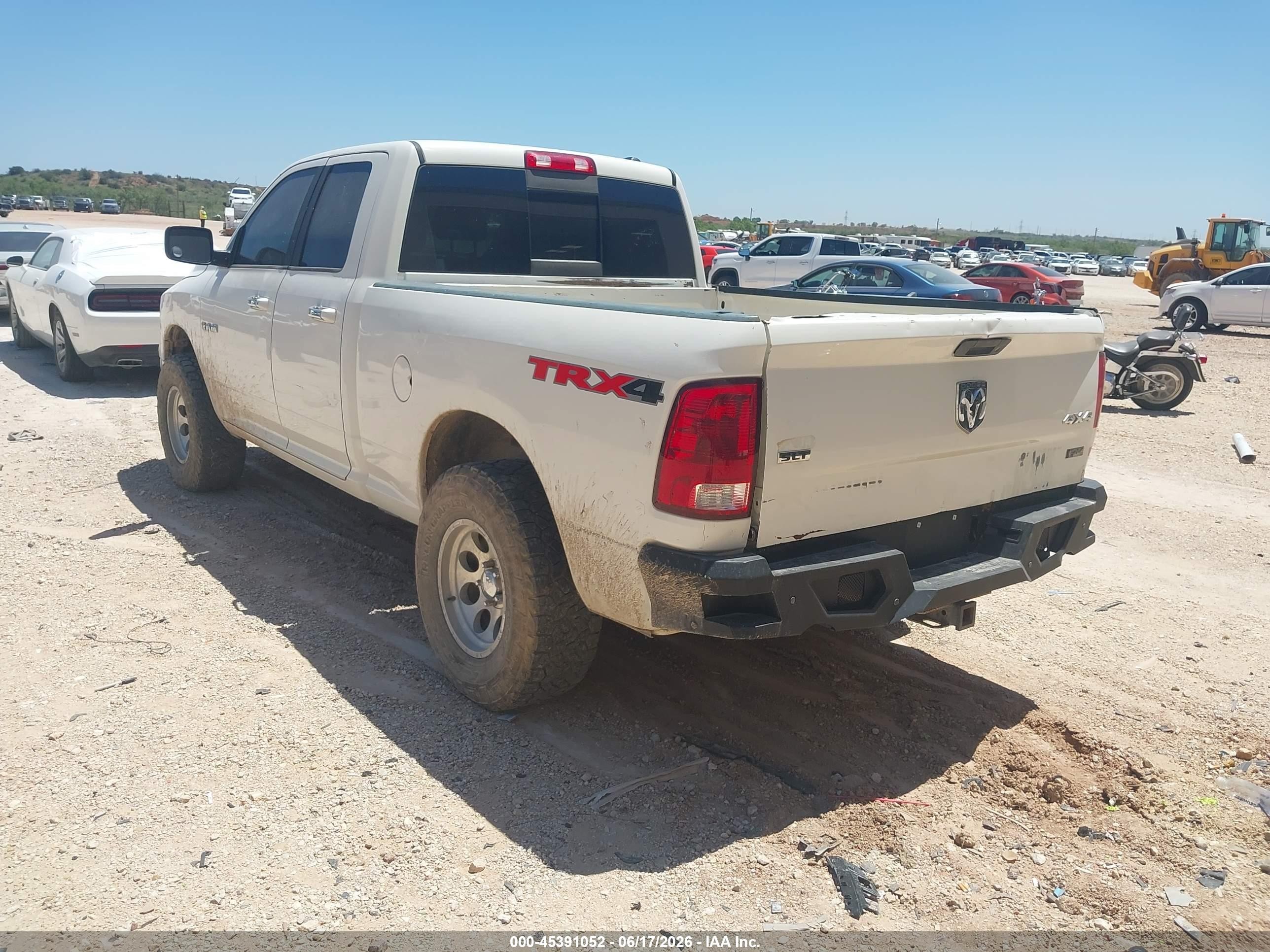 2009 Dodge Ram 1500 Slt/sport/trx White vin: 1D3HV18P79S784665