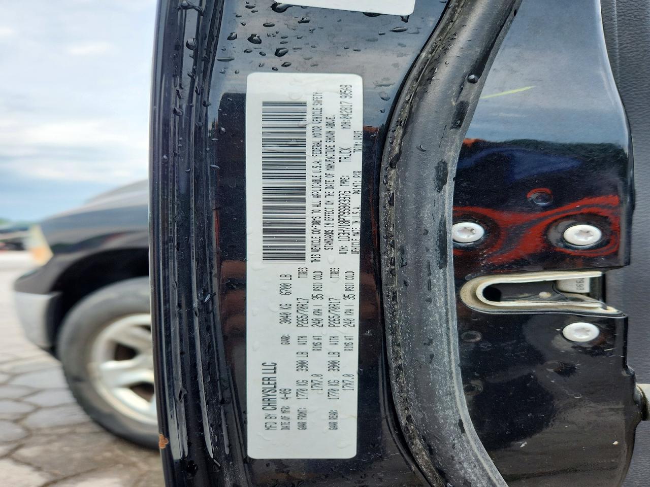 2009 Dodge Ram 1500 Black vin: 1D3HV18P79S803876