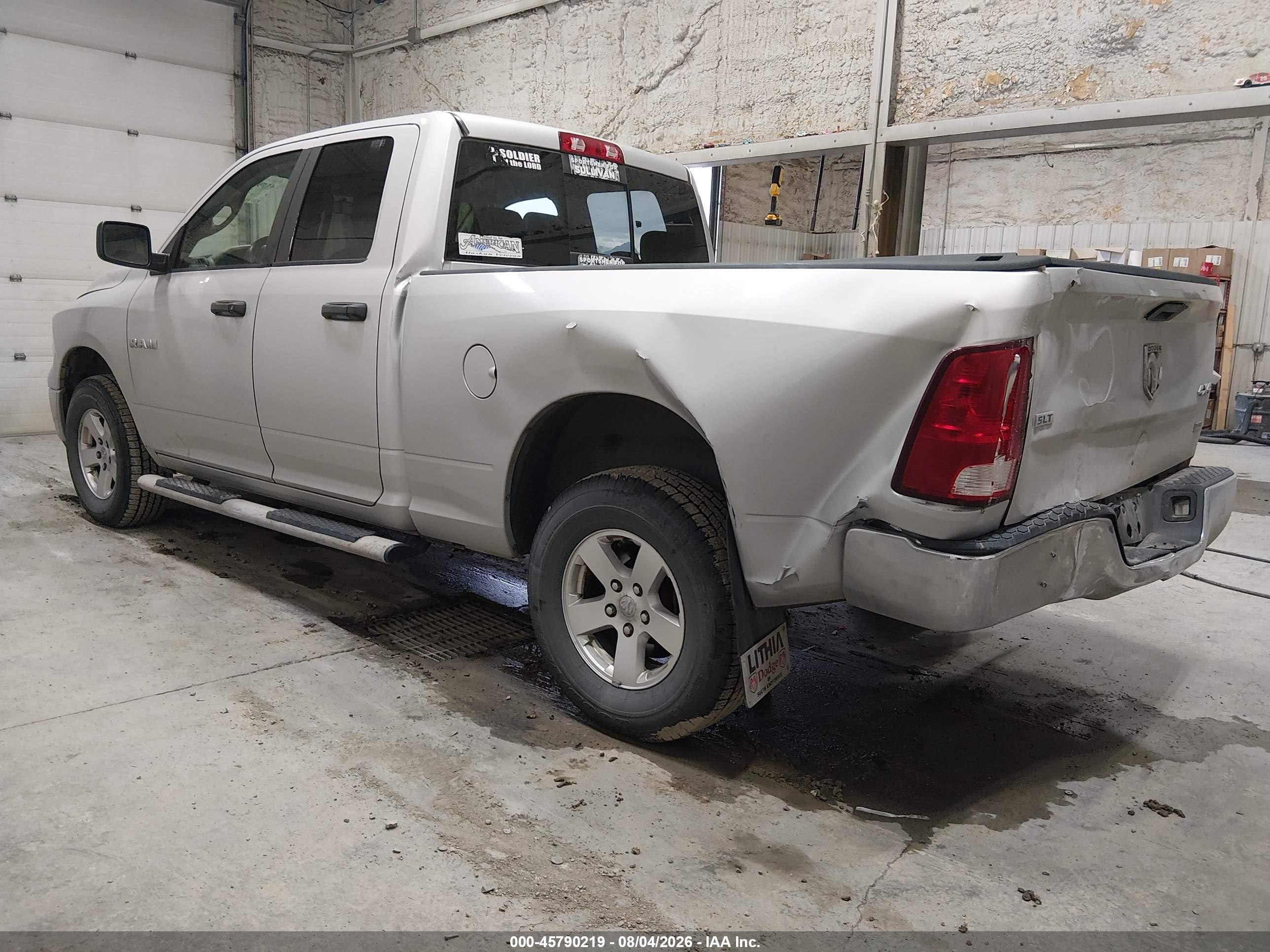 2009 Dodge Ram 1500 Slt/sport/trx Silver vin: 1D3HV18P89S709652