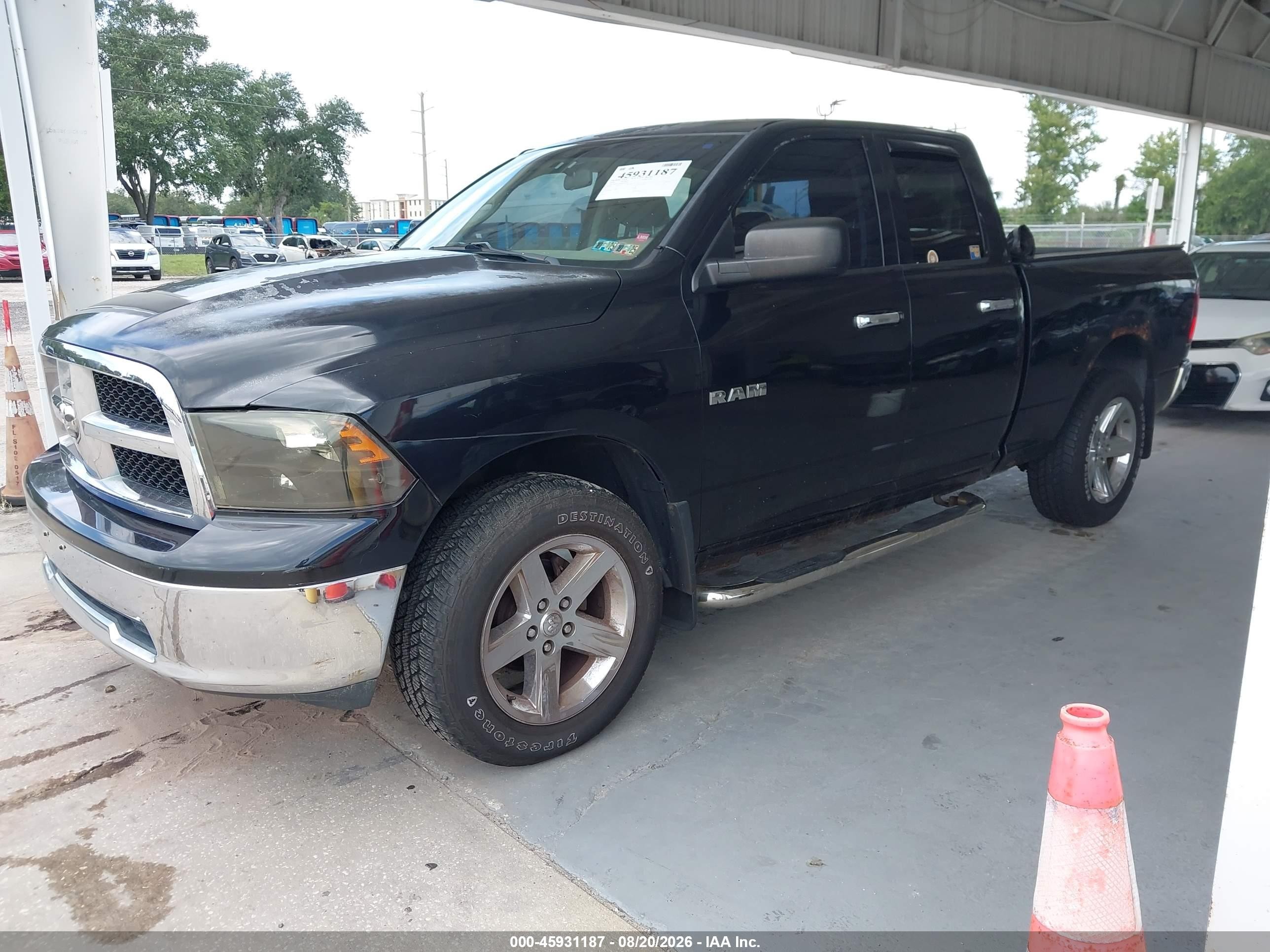 2009 Dodge Ram 1500 Slt/sport/trx Black vin: 1D3HV18P99S803698