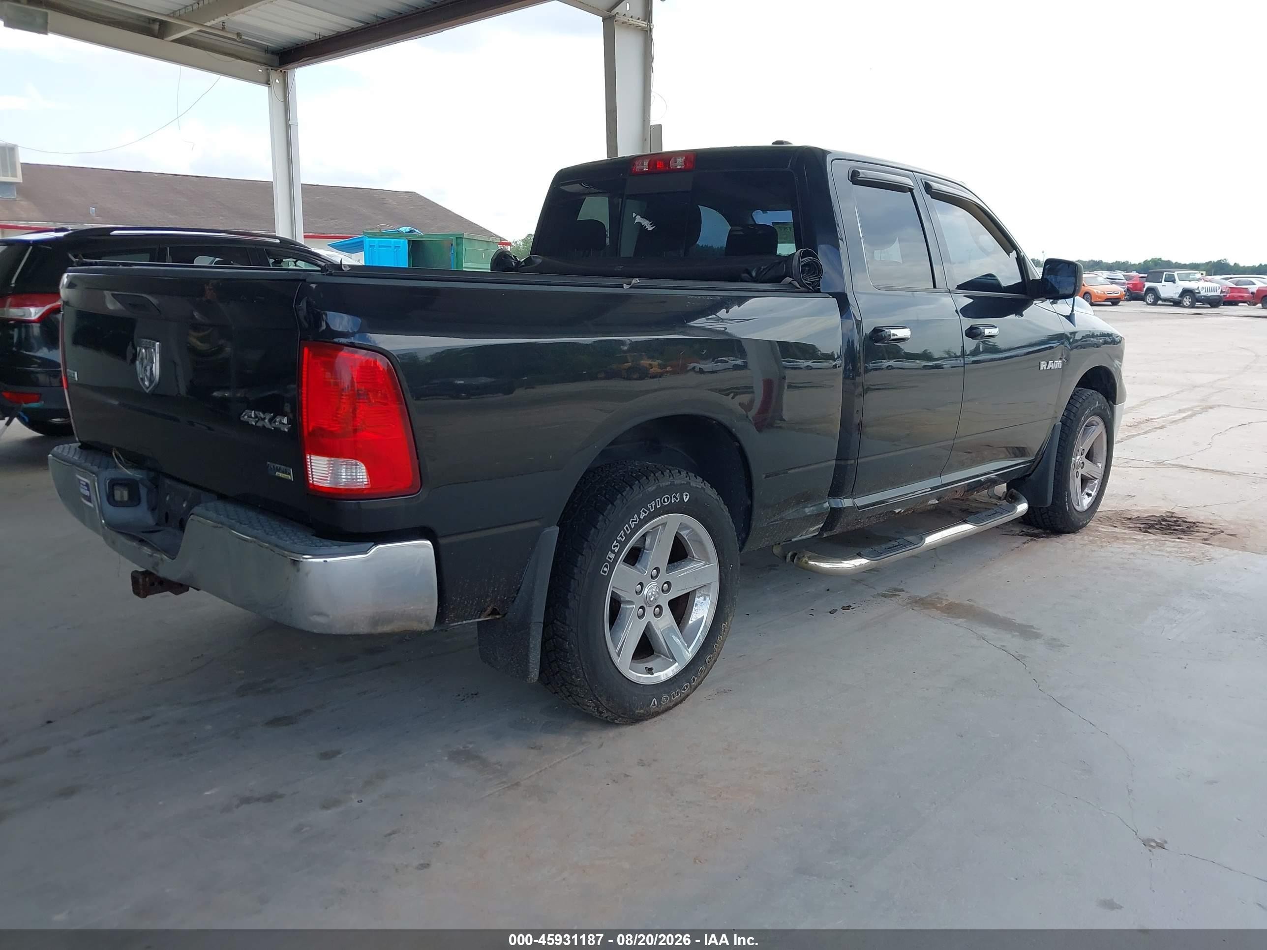 2009 Dodge Ram 1500 Slt/sport/trx Black vin: 1D3HV18P99S803698