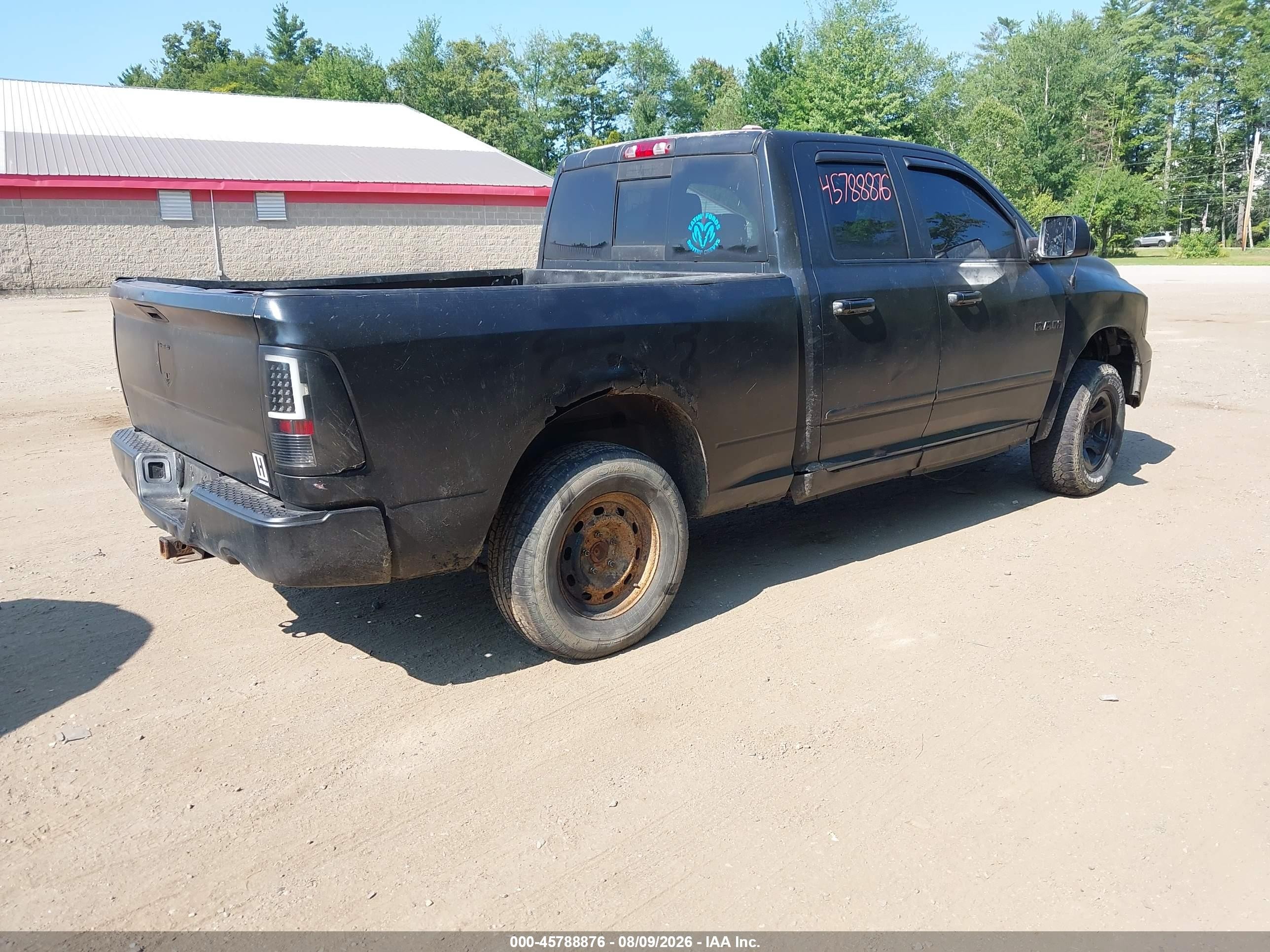 2009 Dodge Ram 1500 Slt/sport/trx Черный vin: 1D3HV18PX9S709765