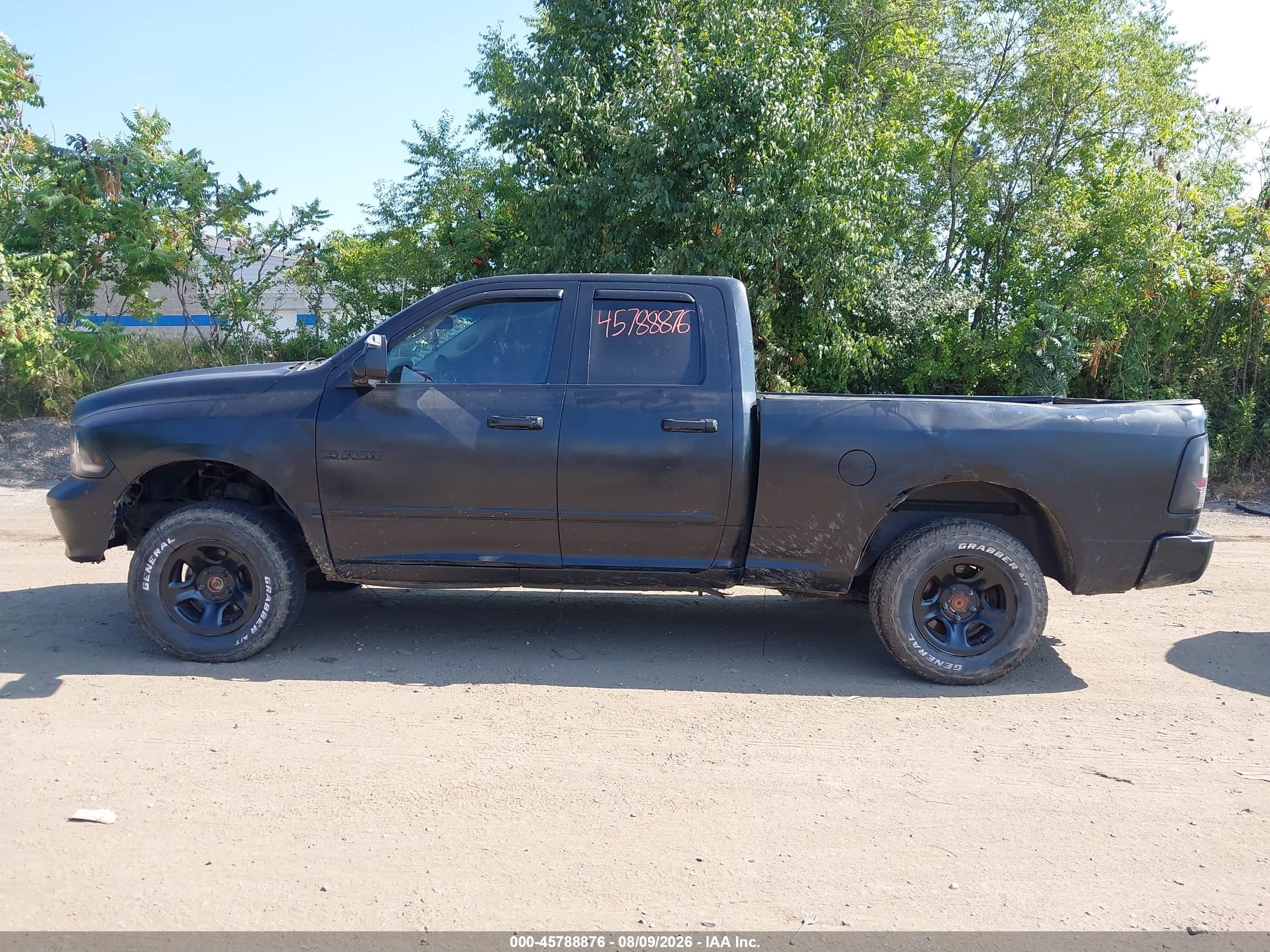 2009 Dodge Ram 1500 Slt/sport/trx Черный vin: 1D3HV18PX9S709765