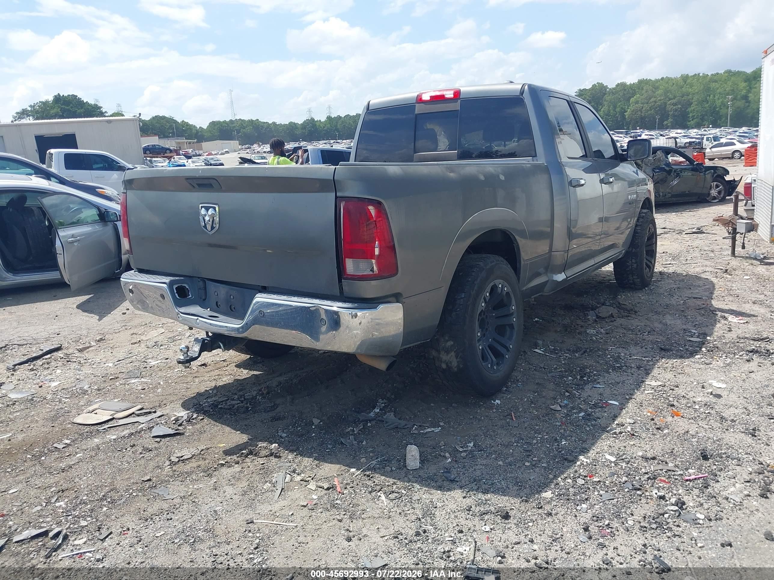 2009 Dodge Ram 1500 Slt/sport/trx Gray vin: 1D3HV18PX9S803306
