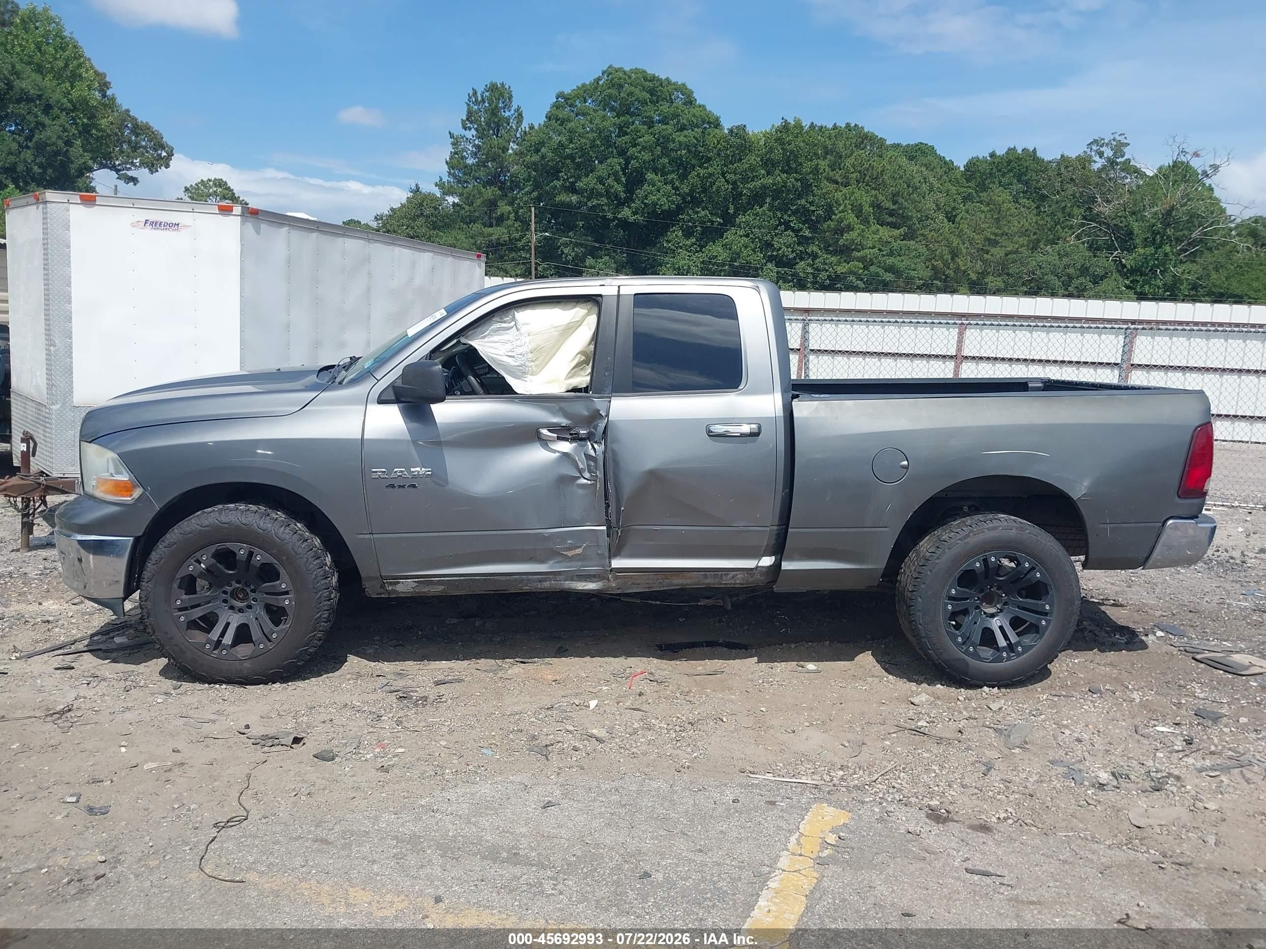 2009 Dodge Ram 1500 Slt/sport/trx Gray vin: 1D3HV18PX9S803306
