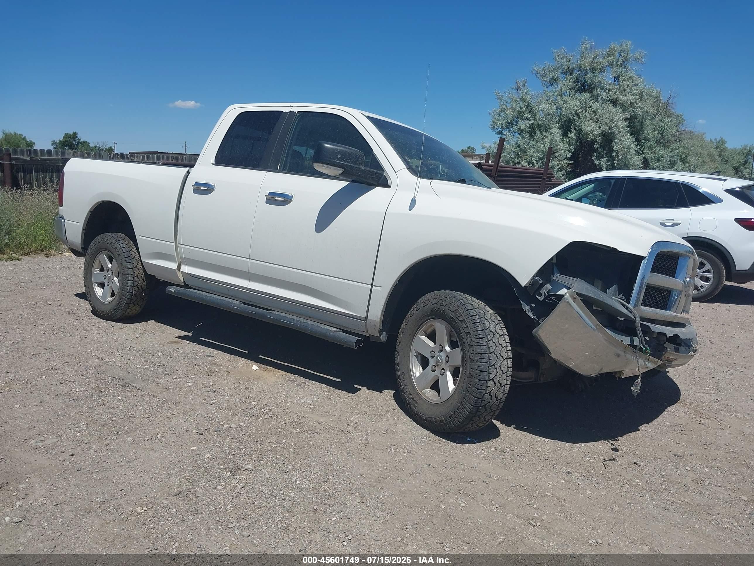 2009 Dodge Ram 1500 Slt/sport/trx White vin: 1D3HV18T09S762133