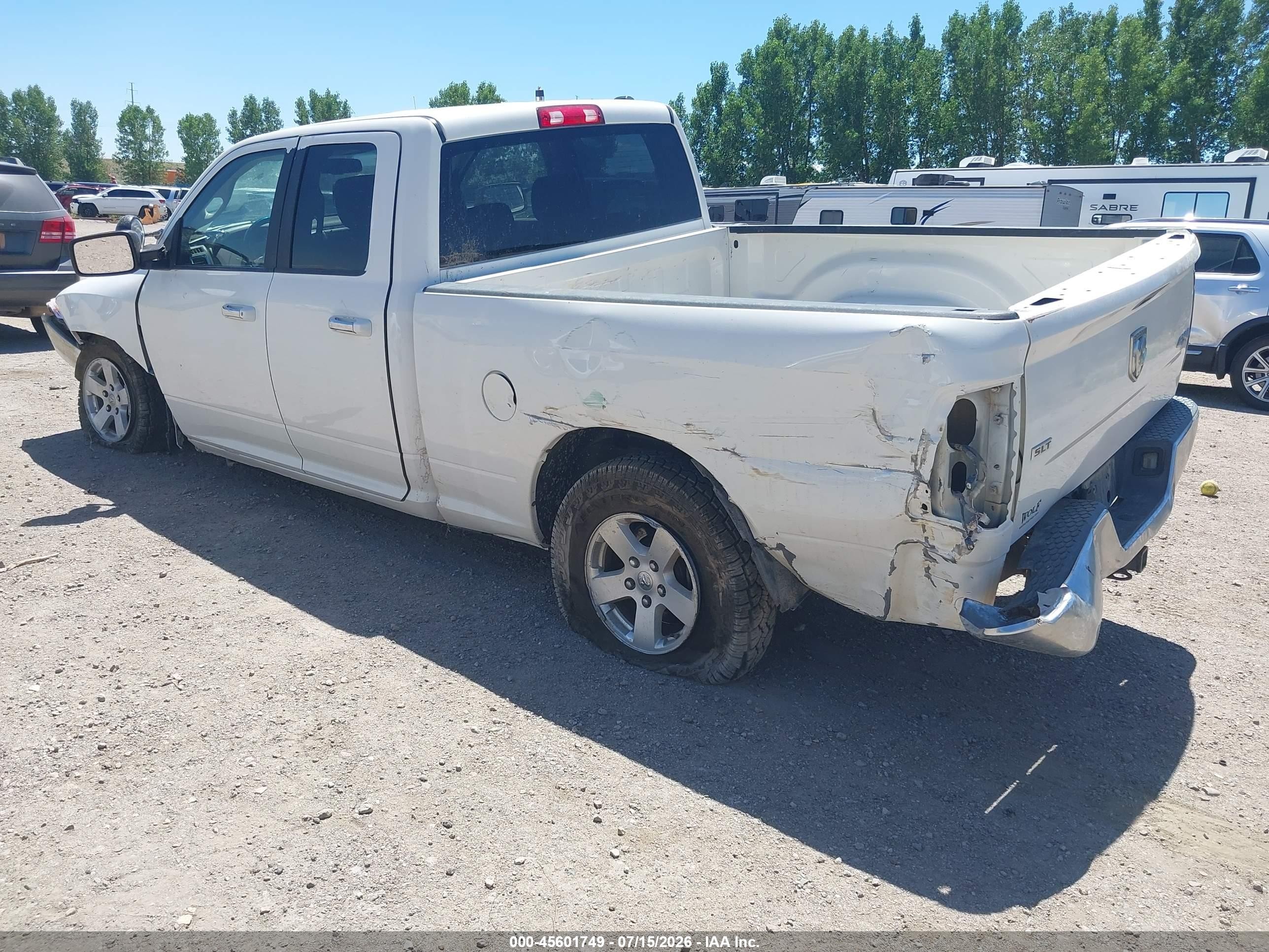 2009 Dodge Ram 1500 Slt/sport/trx White vin: 1D3HV18T09S762133
