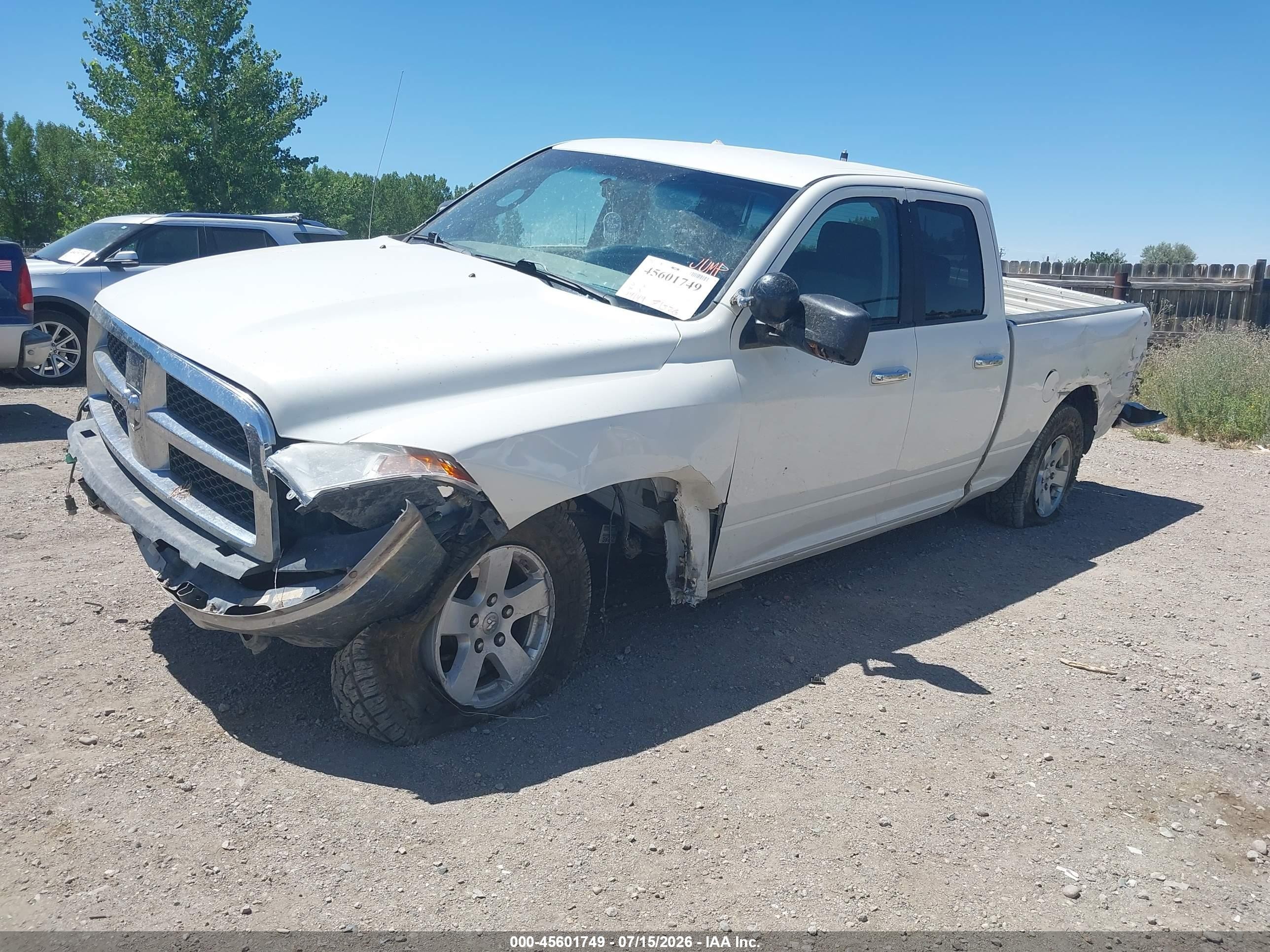 2009 Dodge Ram 1500 Slt/sport/trx White vin: 1D3HV18T09S762133