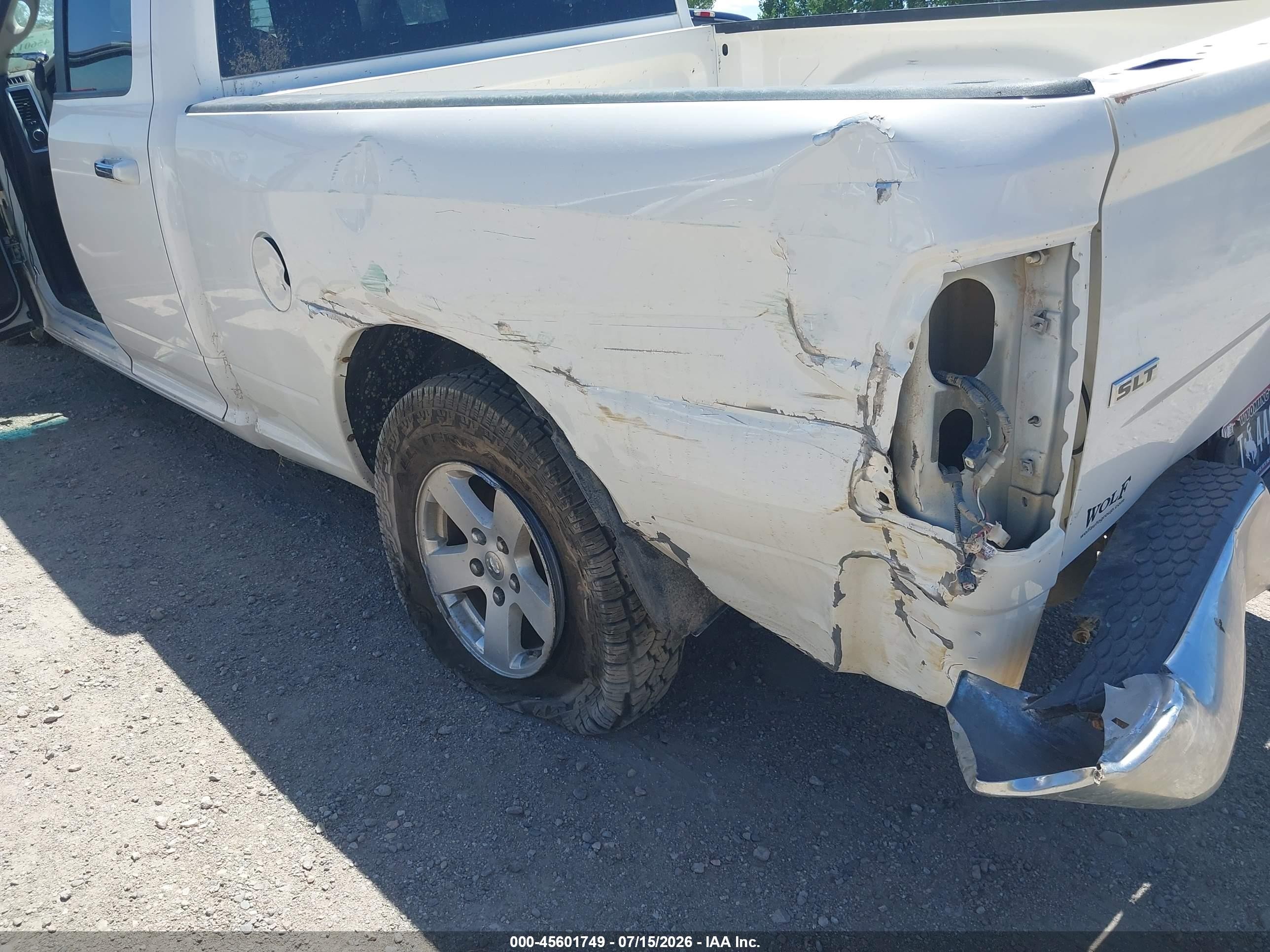 2009 Dodge Ram 1500 Slt/sport/trx White vin: 1D3HV18T09S762133