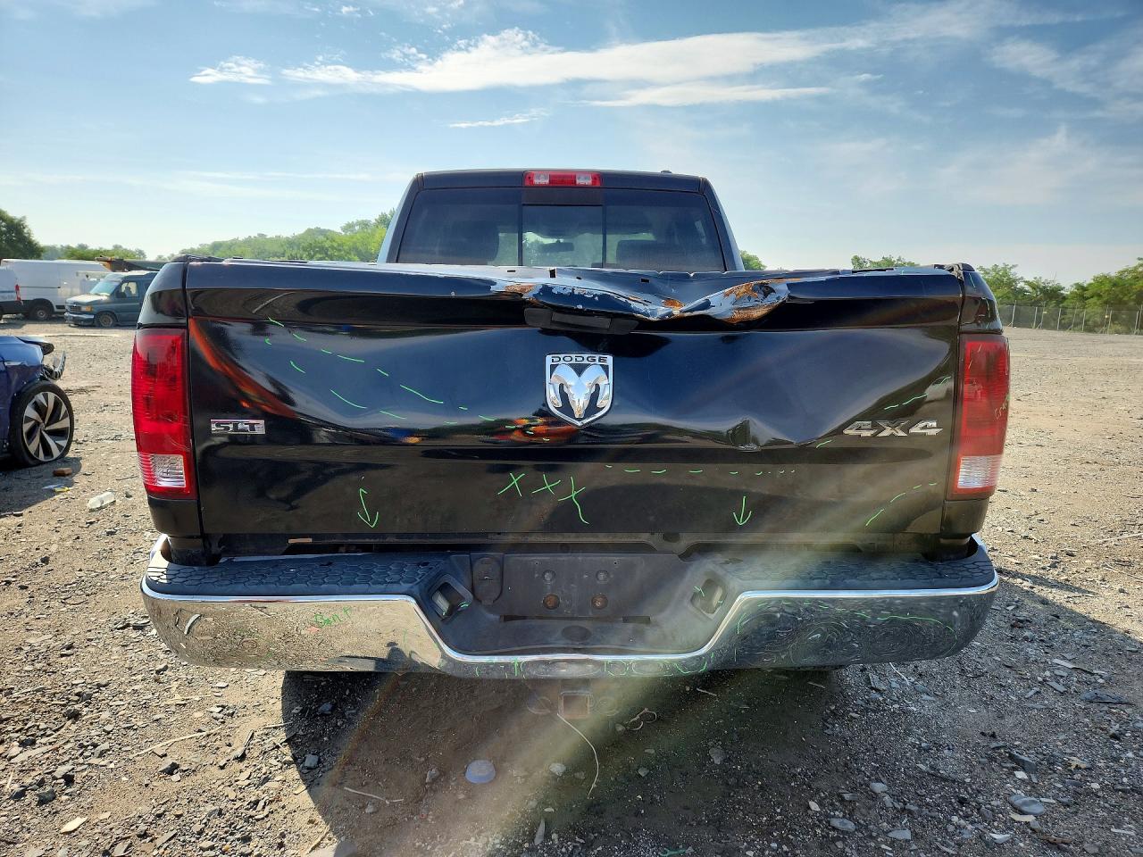 2009 Dodge Ram 1500 Black vin: 1D3HV18T19S702796