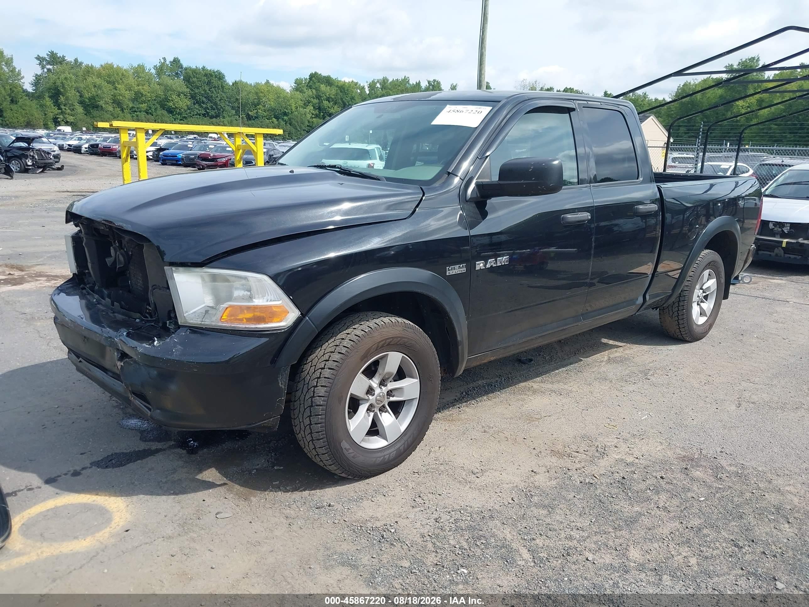 2009 Dodge Ram 1500 St Черный vin: 1D3HV18T19S723549