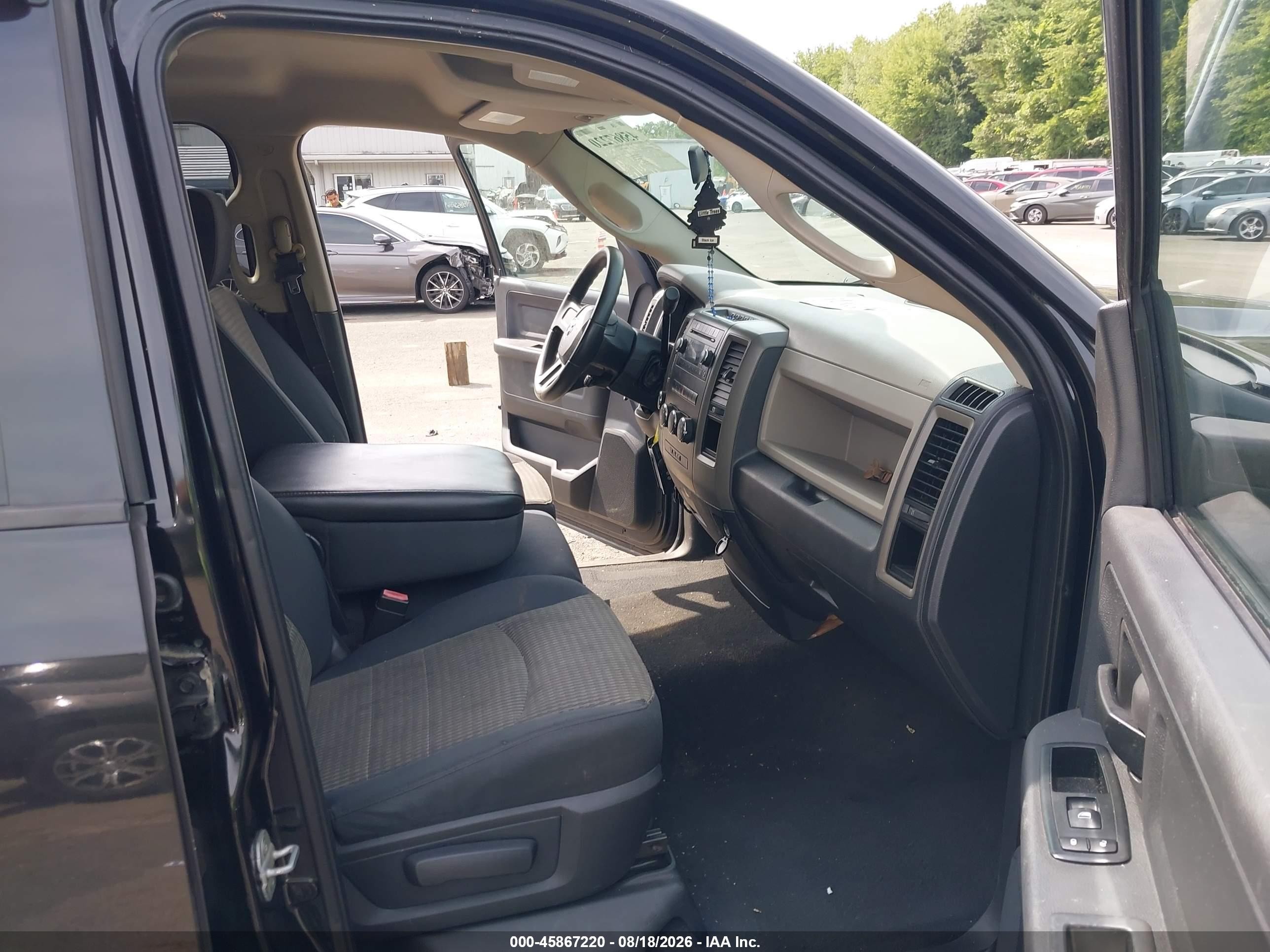 2009 Dodge Ram 1500 St Черный vin: 1D3HV18T19S723549