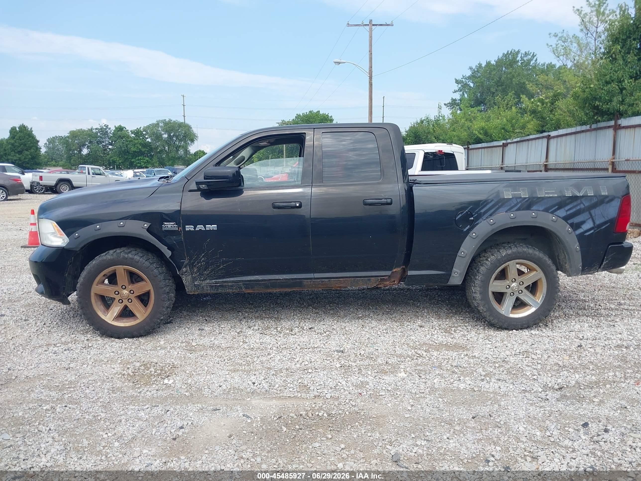 2009 Dodge Ram 1500 Slt/sport Black vin: 1D3HV18T59S730262