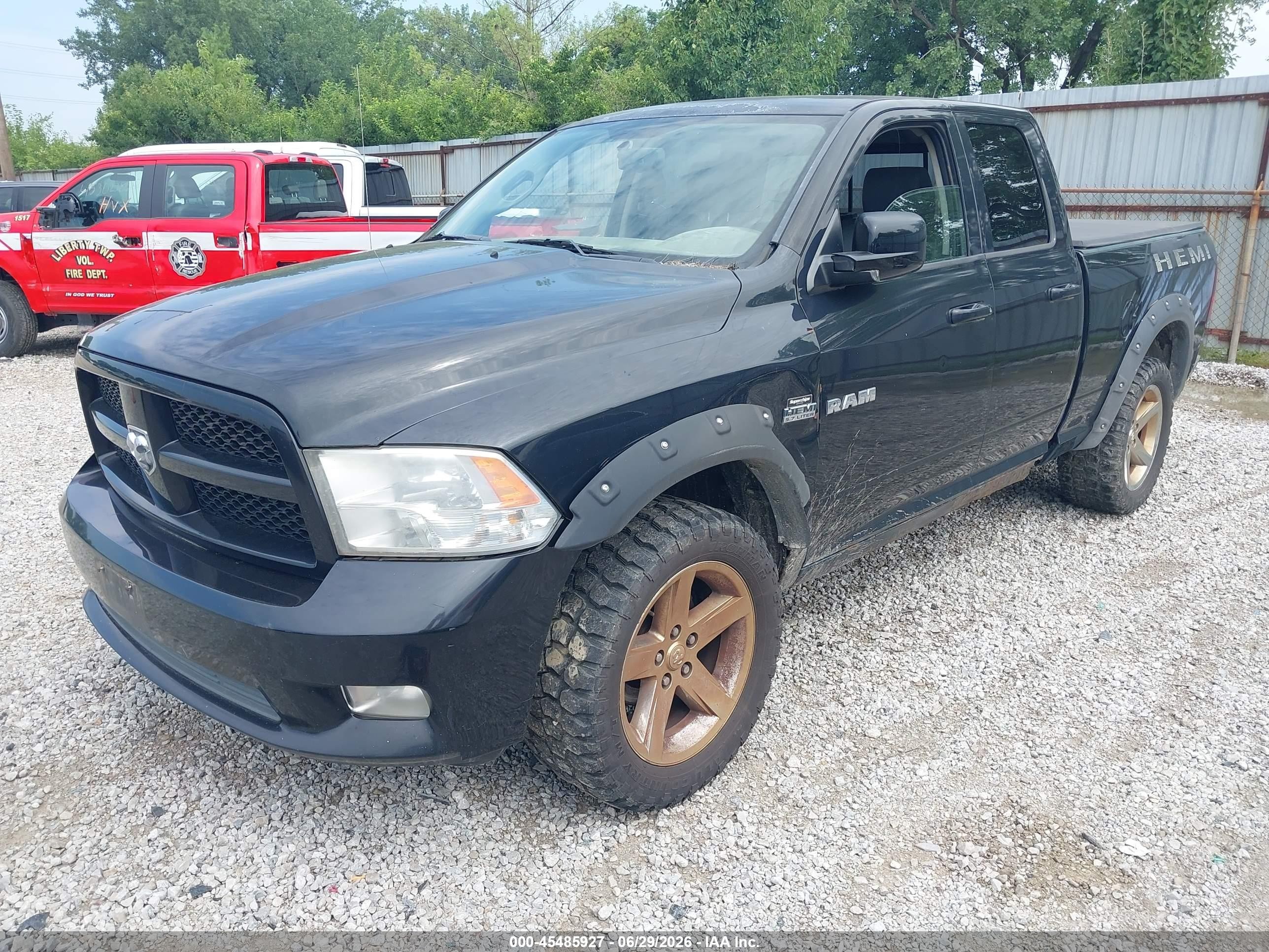 2009 Dodge Ram 1500 Slt/sport Black vin: 1D3HV18T59S730262