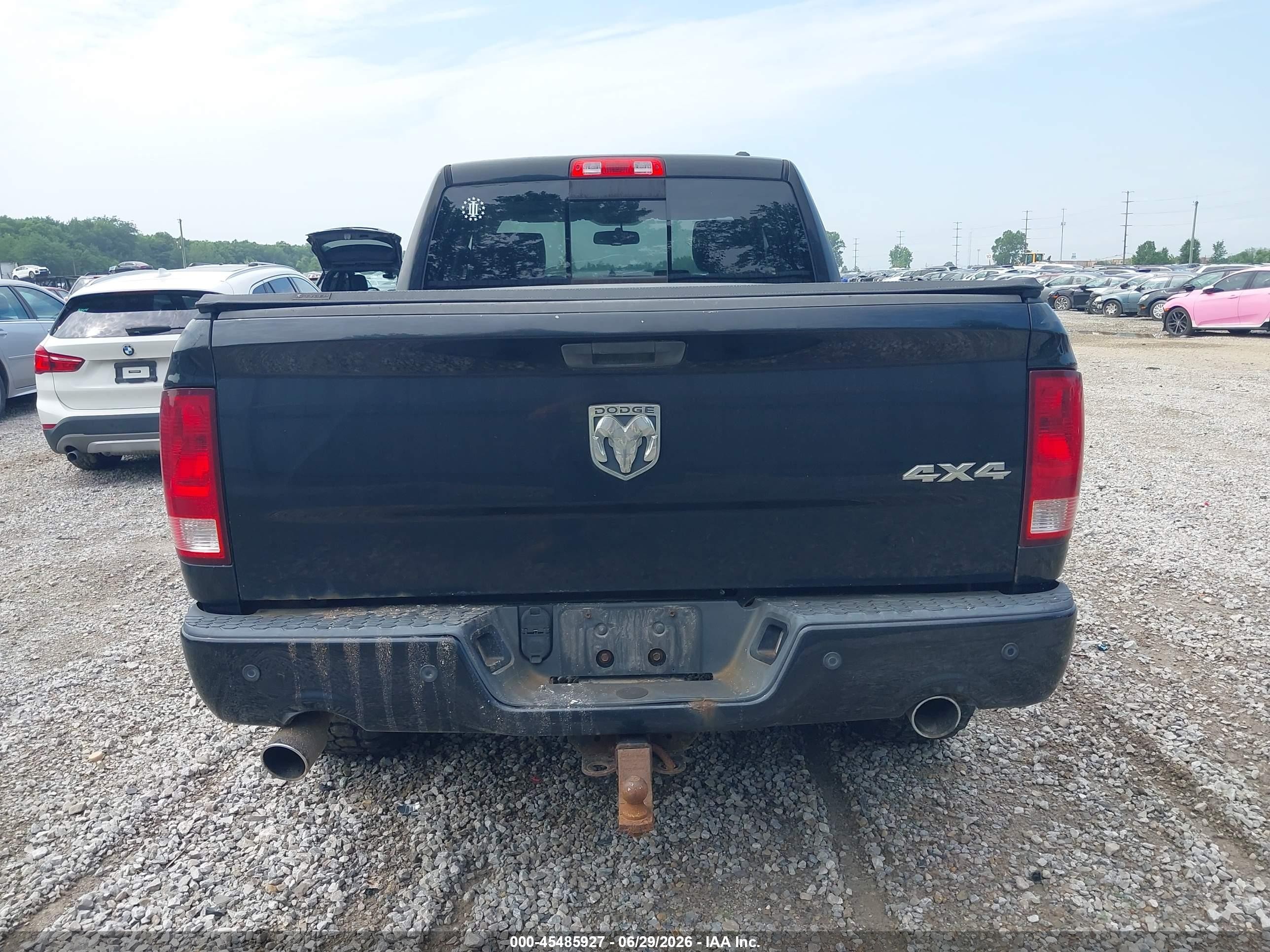 2009 Dodge Ram 1500 Slt/sport Black vin: 1D3HV18T59S730262