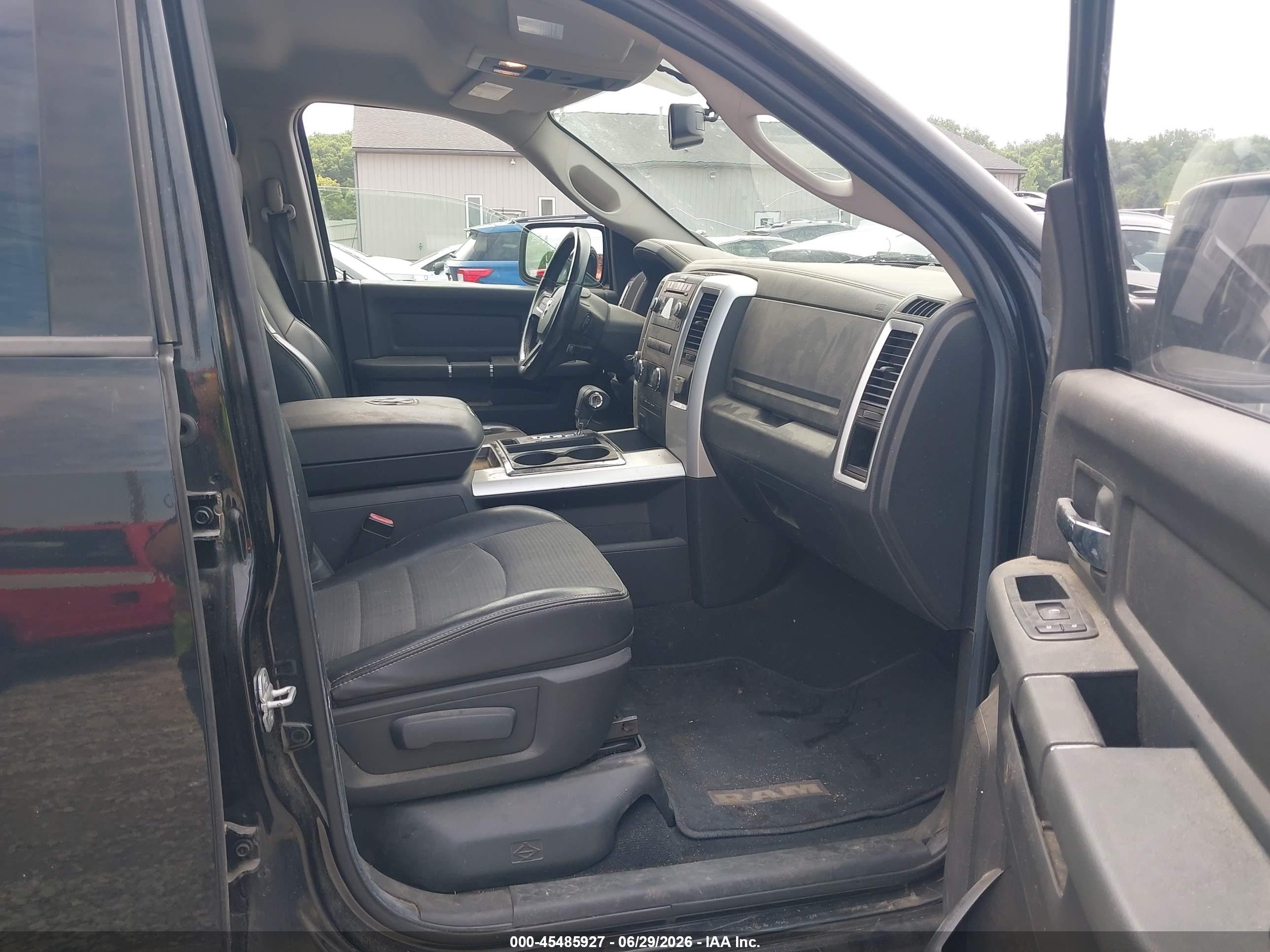 2009 Dodge Ram 1500 Slt/sport Black vin: 1D3HV18T59S730262