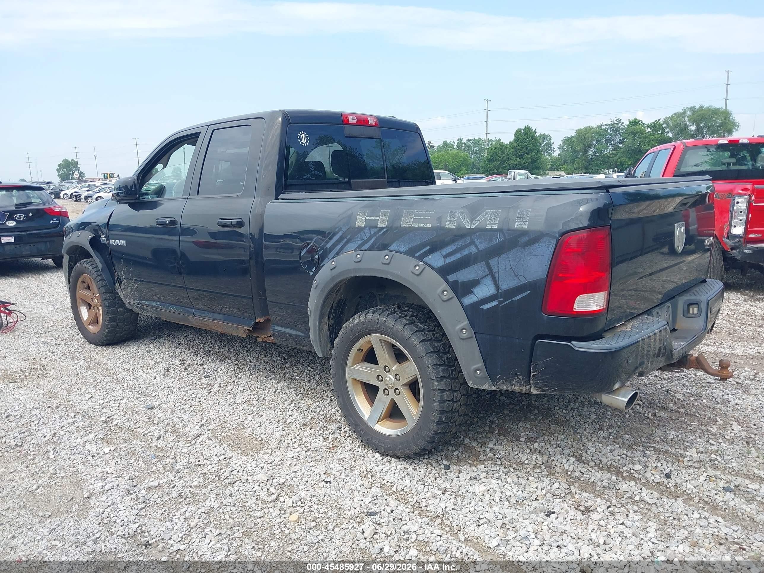 2009 Dodge Ram 1500 Slt/sport Black vin: 1D3HV18T59S730262