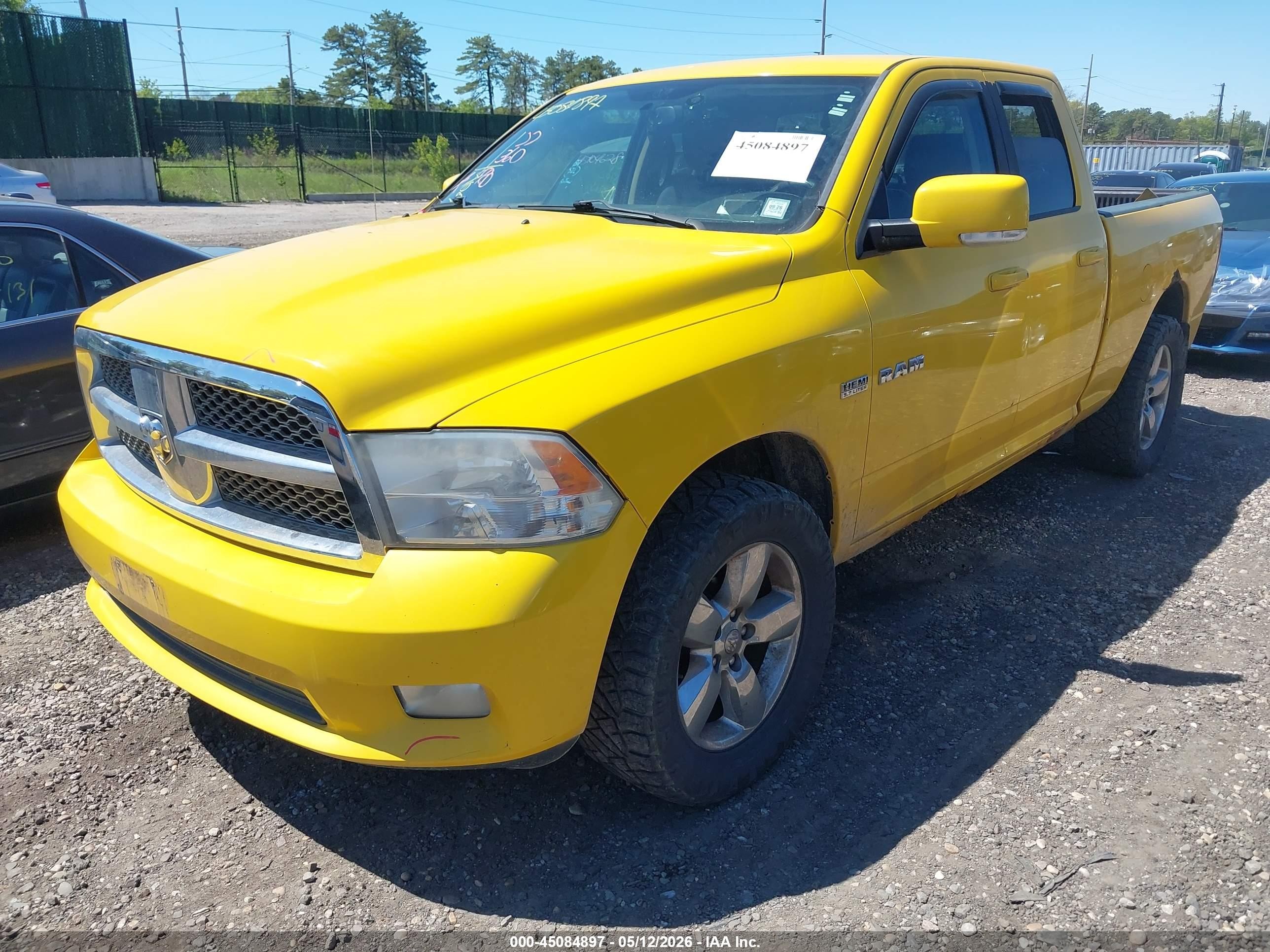 2009 Dodge Ram 1500 Slt/sport/trx Yellow vin: 1D3HV18T59S777680