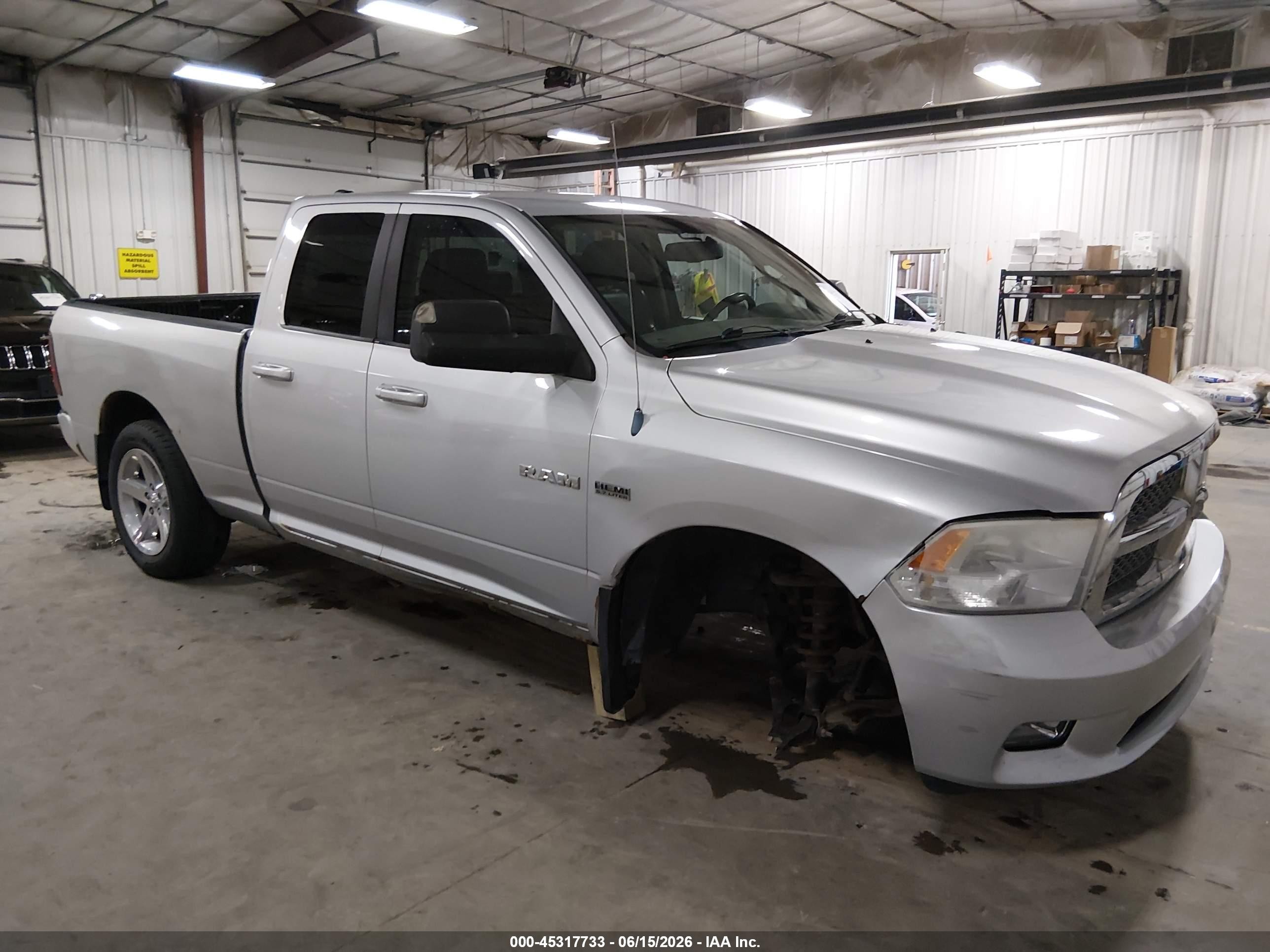 2009 Dodge Ram 1500 Slt/sport/trx Gray vin: 1D3HV18T69S711154