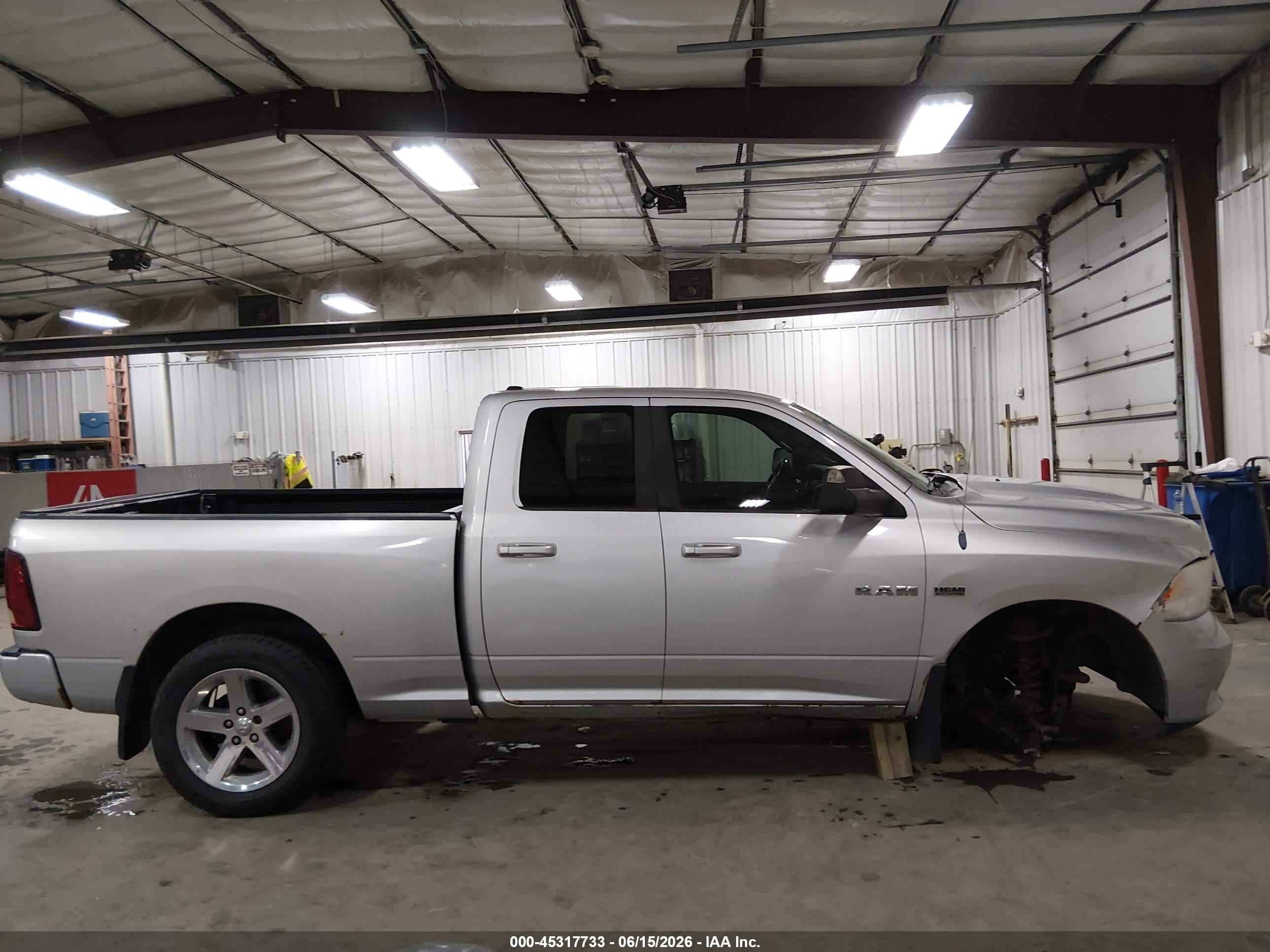 2009 Dodge Ram 1500 Slt/sport/trx Gray vin: 1D3HV18T69S711154