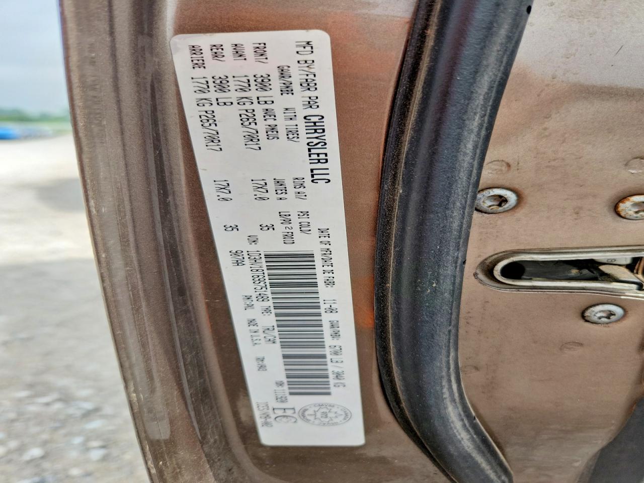 2009 Dodge Ram 1500 Tan vin: 1D3HV18T69S751489