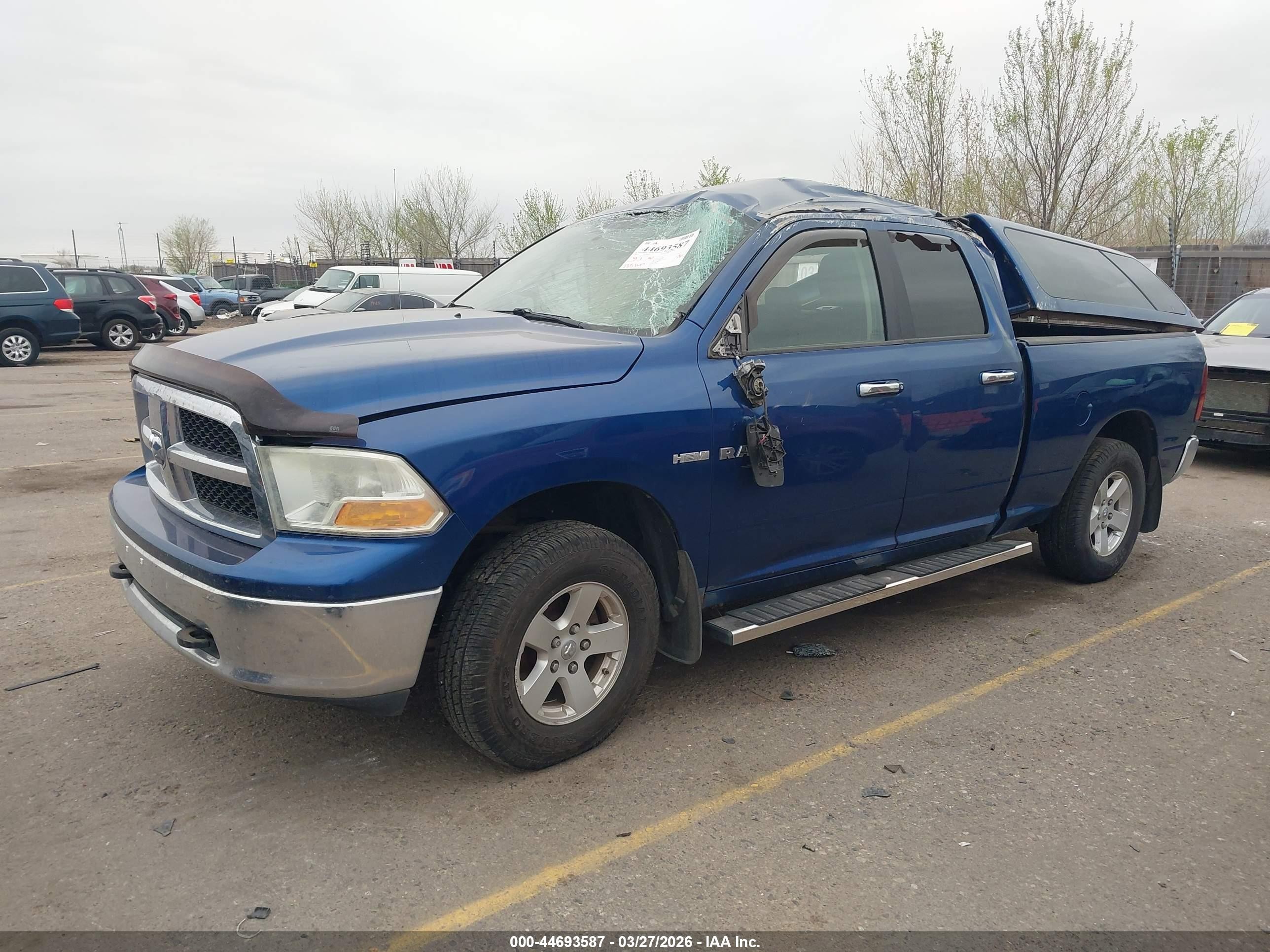 2009 Dodge Ram 1500 Slt/sport/trx Blue vin: 1D3HV18T69S810167