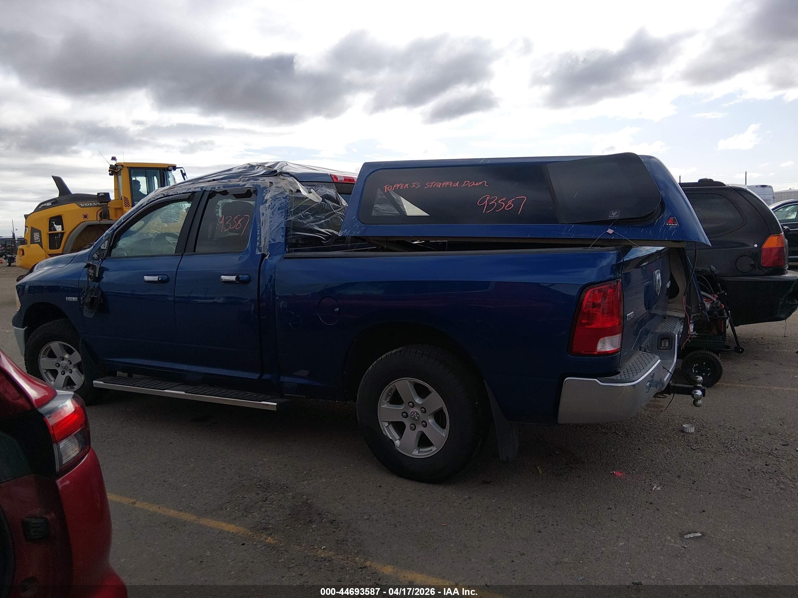 2009 Dodge Ram 1500 Slt/sport/trx Blue vin: 1D3HV18T69S810167