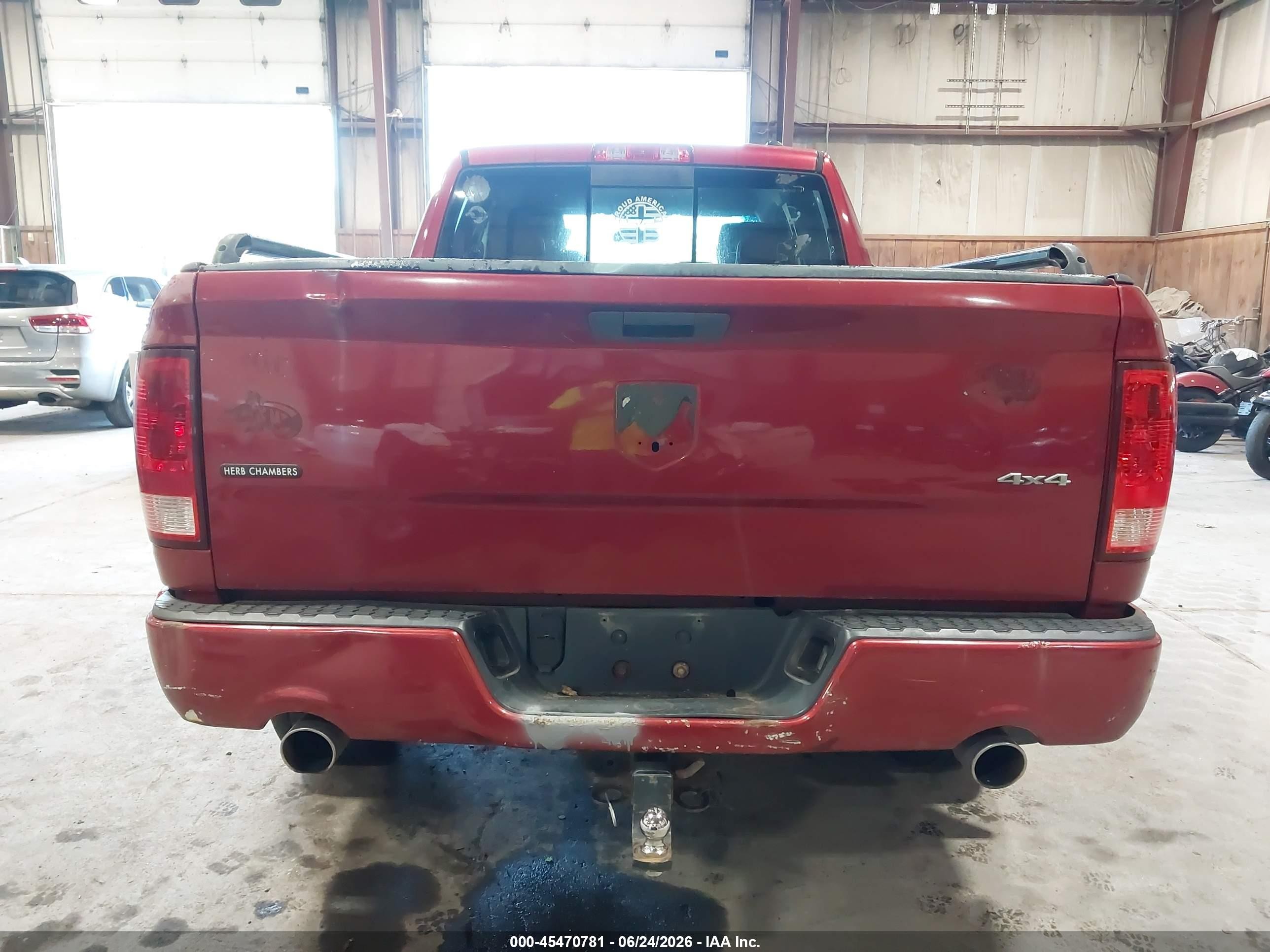 2009 Dodge Ram 1500 Slt/sport/trx Red vin: 1D3HV18T79S702589