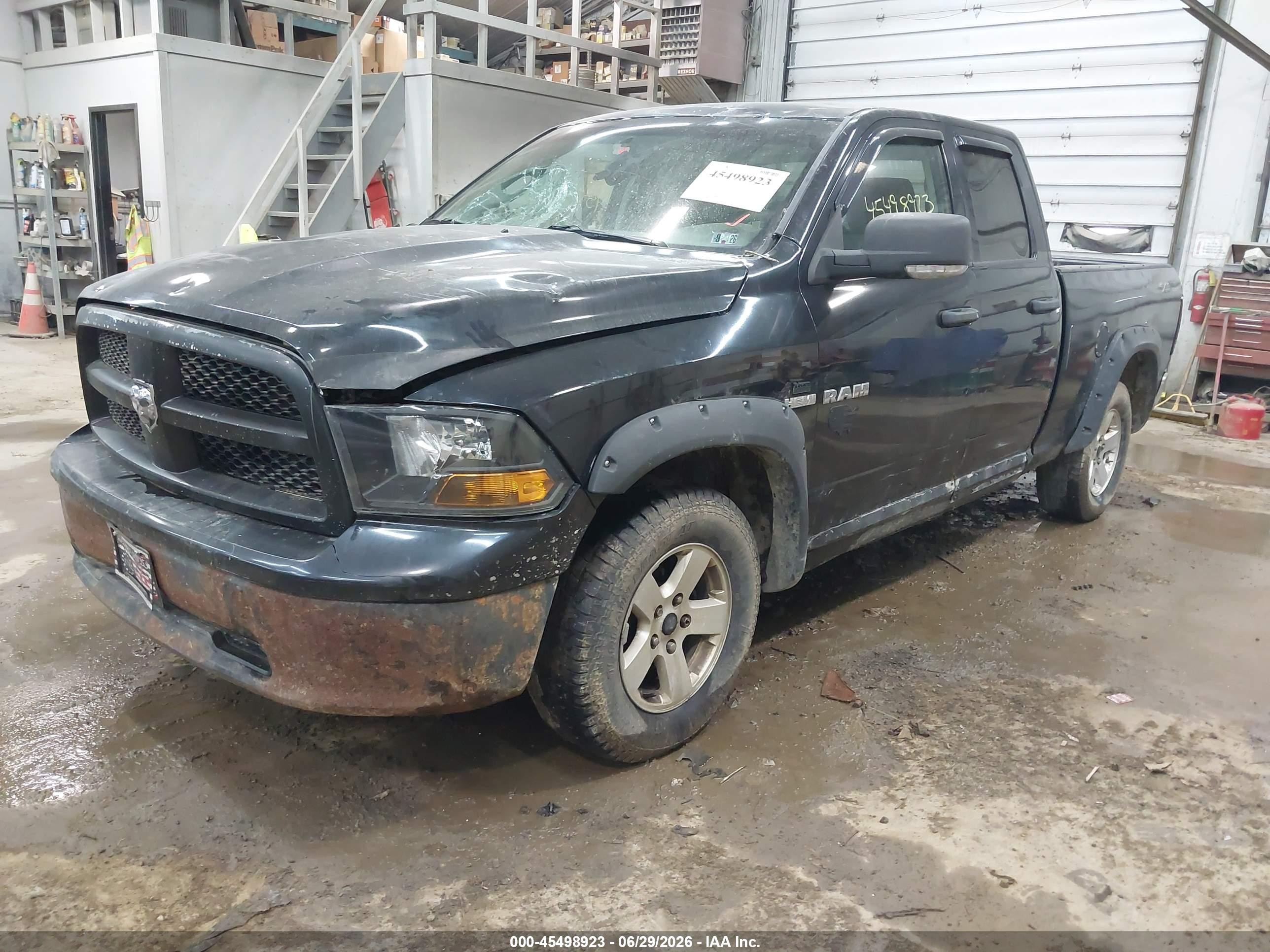 2009 Dodge Ram 1500 Slt/sport Black vin: 1D3HV18T79S820920