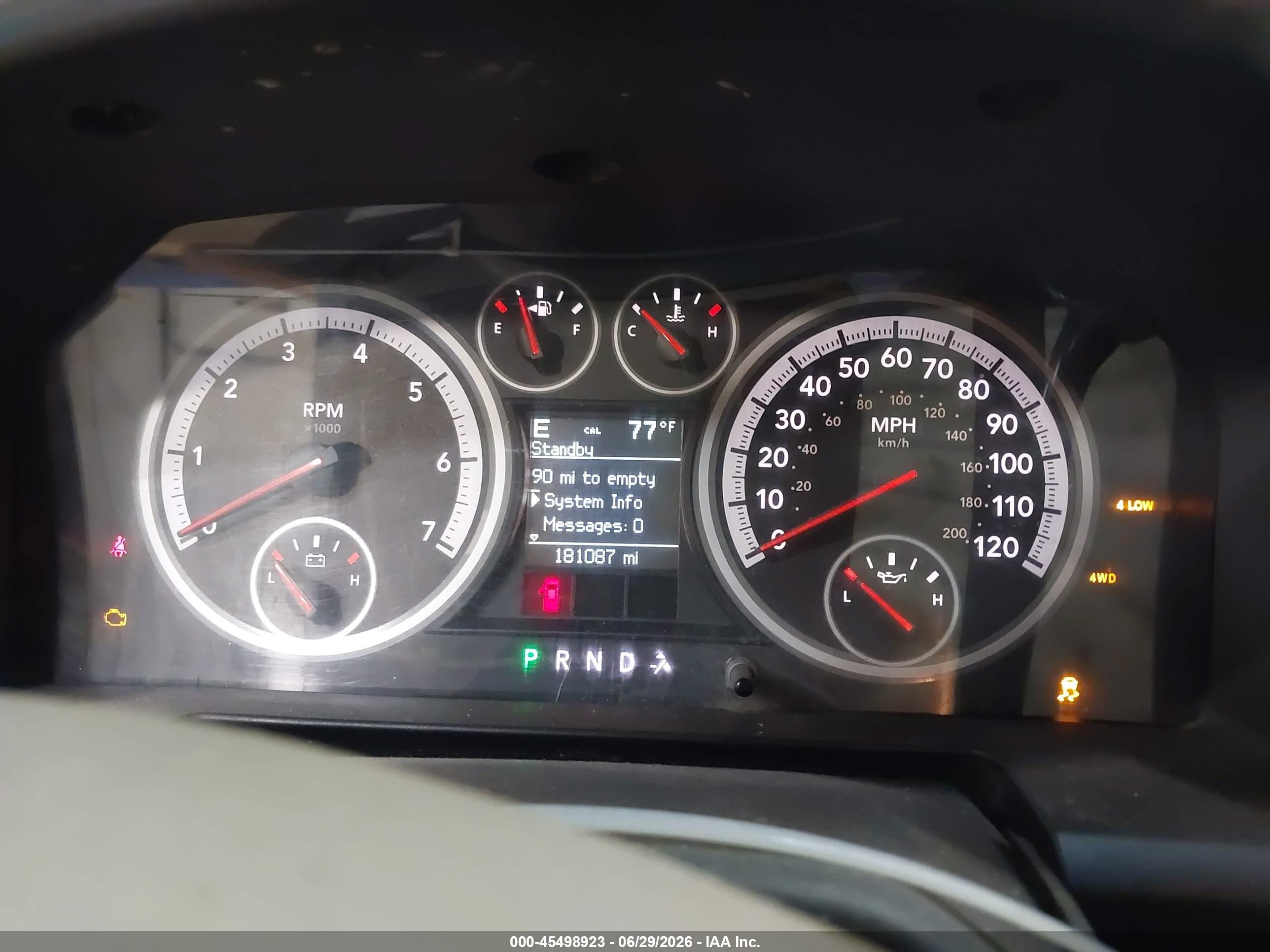 2009 Dodge Ram 1500 Slt/sport Black vin: 1D3HV18T79S820920