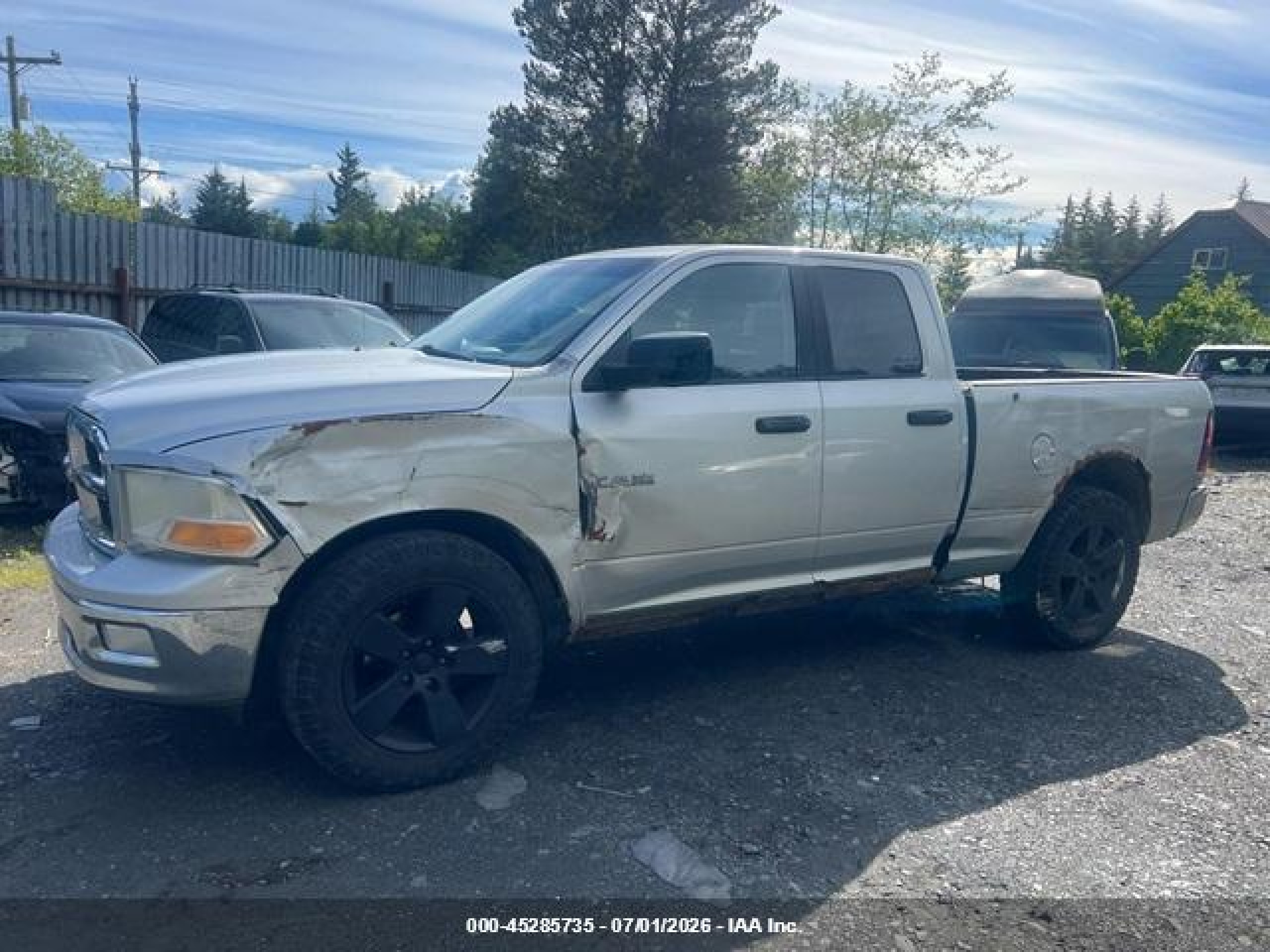2009 Dodge Ram 1500 Slt/sport/trx Silver vin: 1D3HV18T99S735013