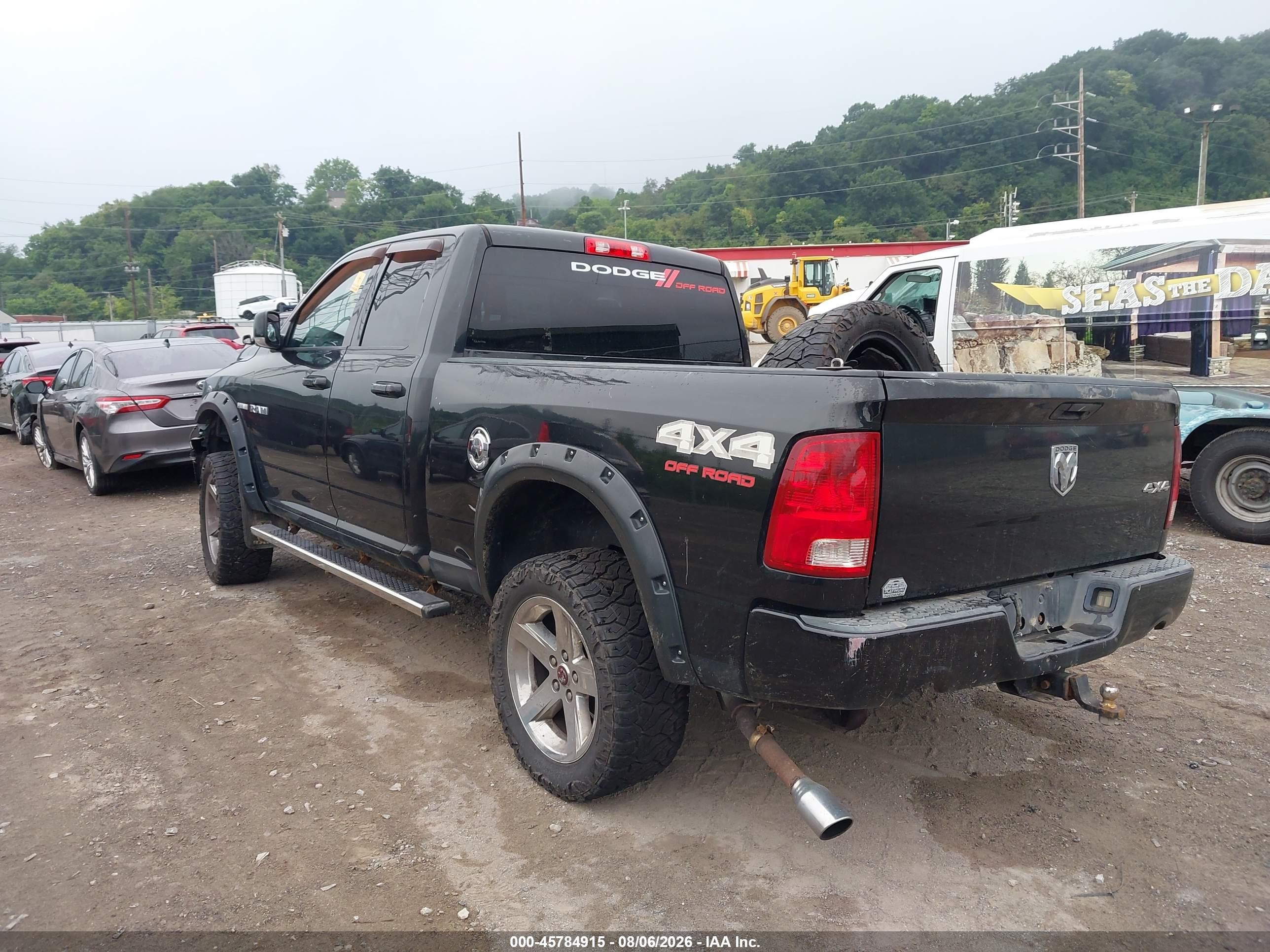 2009 Dodge Ram 1500 Slt/sport Черный vin: 1D3HV18T99S823351