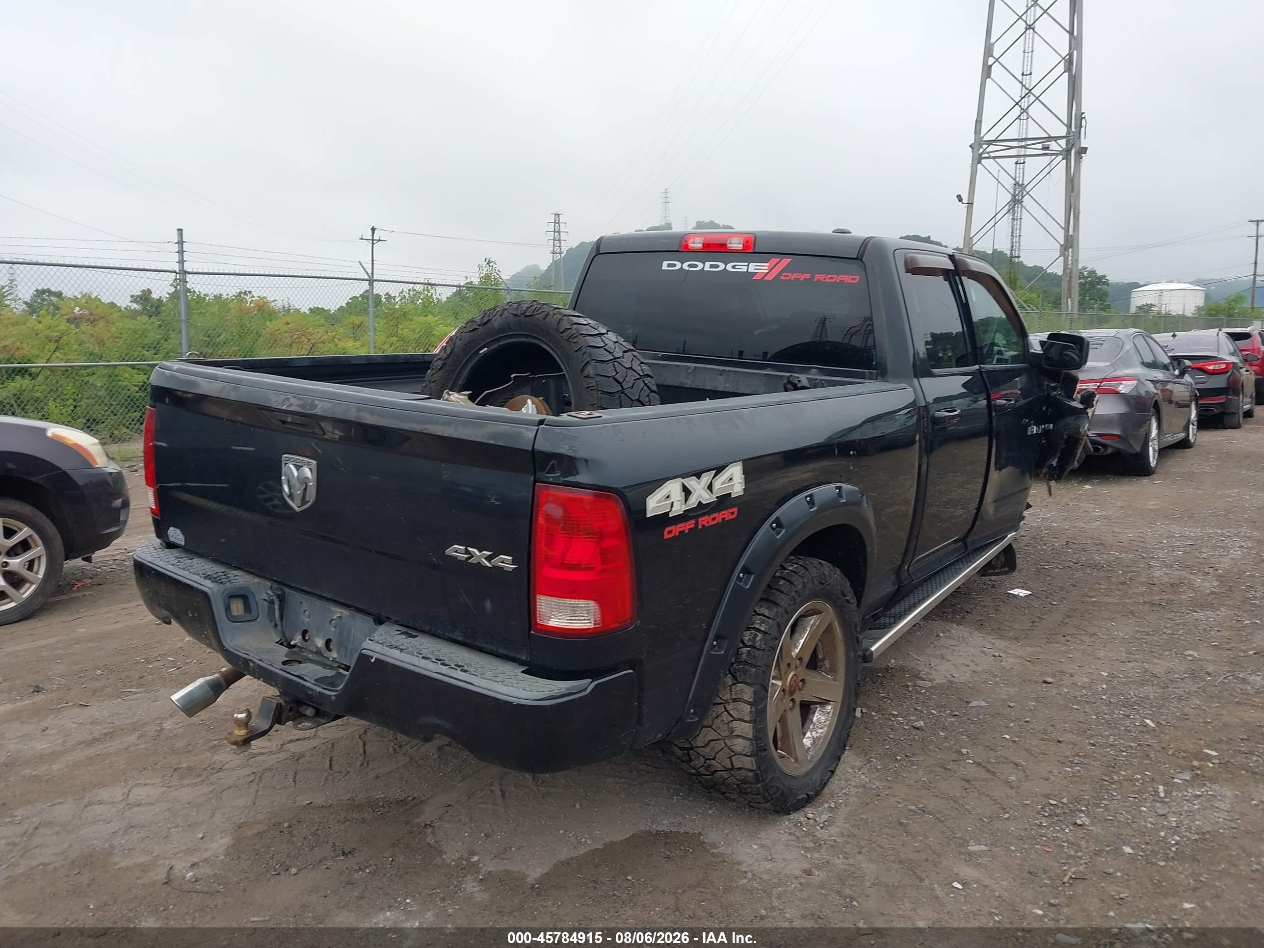 2009 Dodge Ram 1500 Slt/sport Черный vin: 1D3HV18T99S823351