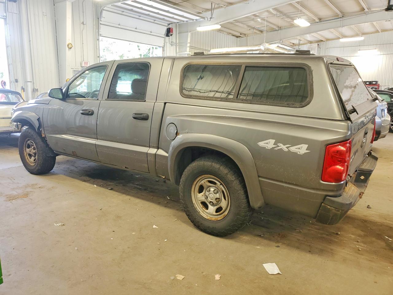 2007 Dodge Dakota Quad Gray vin: 1D3HW28K47S118142