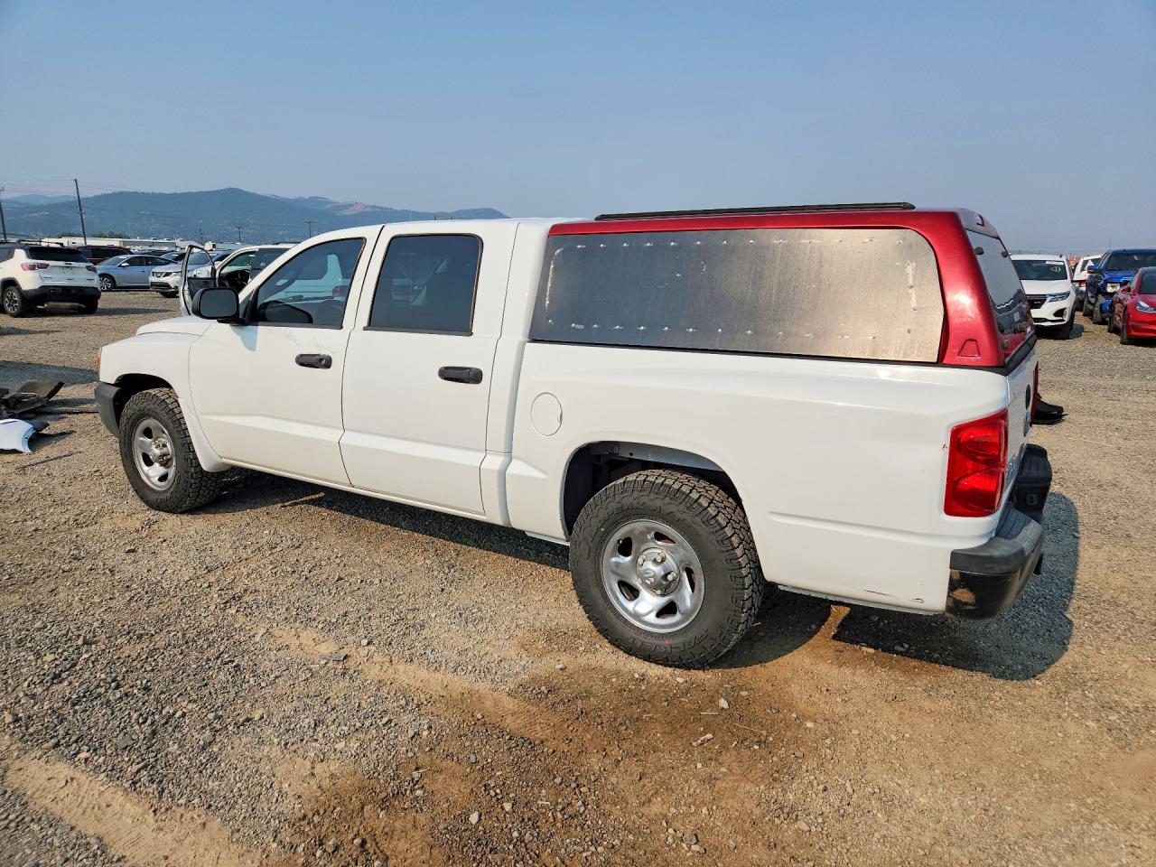 2007 Dodge Dakota Quad White vin: 1D3HW28K87S205994