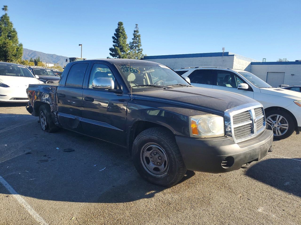 2007 Dodge Dakota Quad Синий vin: 1D3HW28P37S172074
