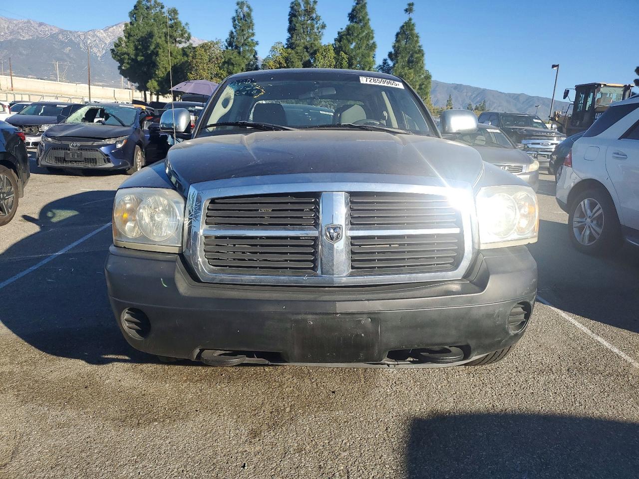 2007 Dodge Dakota Quad Синий vin: 1D3HW28P37S172074