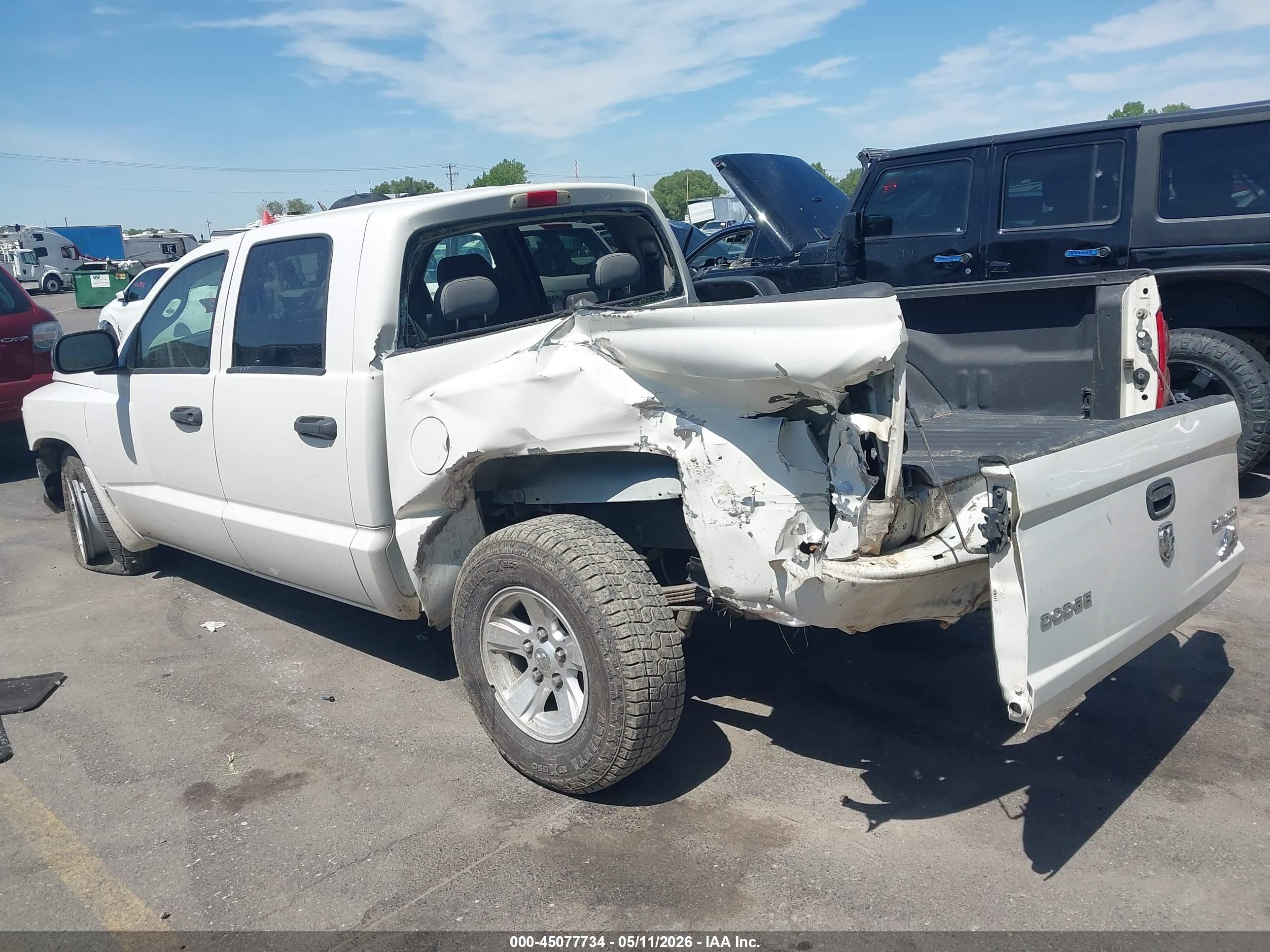 2009 Dodge Dakota Bighorn/lonestar White vin: 1D3HW38K49S799721