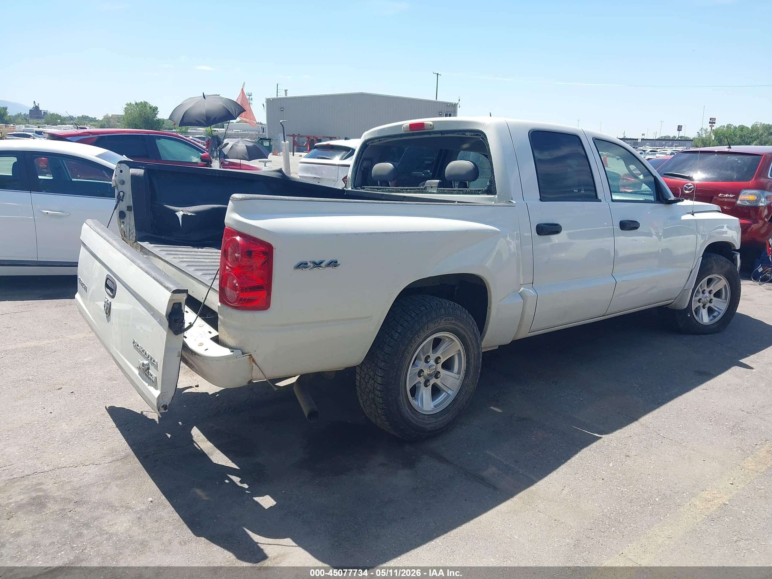 2009 Dodge Dakota Bighorn/lonestar White vin: 1D3HW38K49S799721