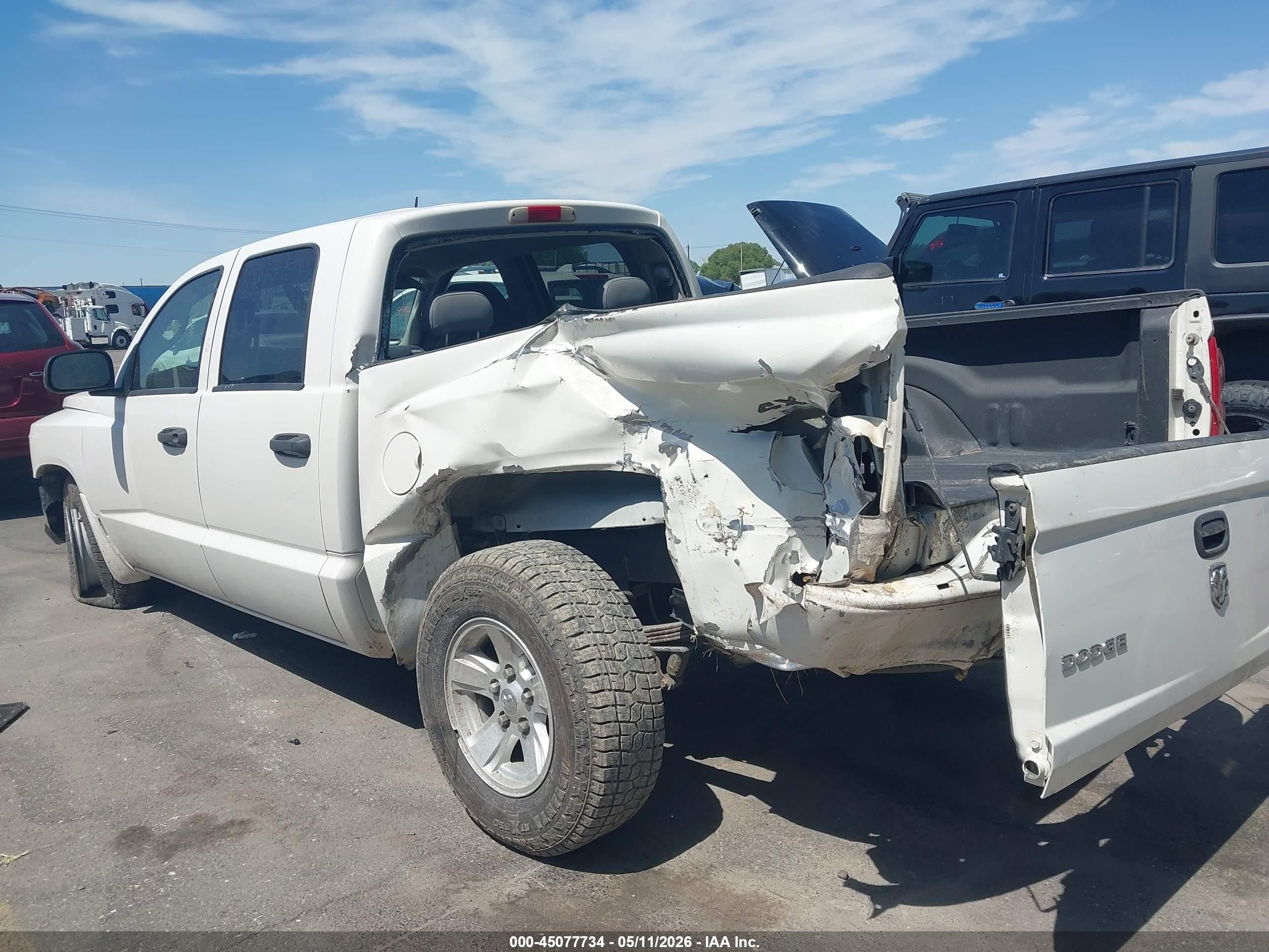 2009 Dodge Dakota Bighorn/lonestar White vin: 1D3HW38K49S799721