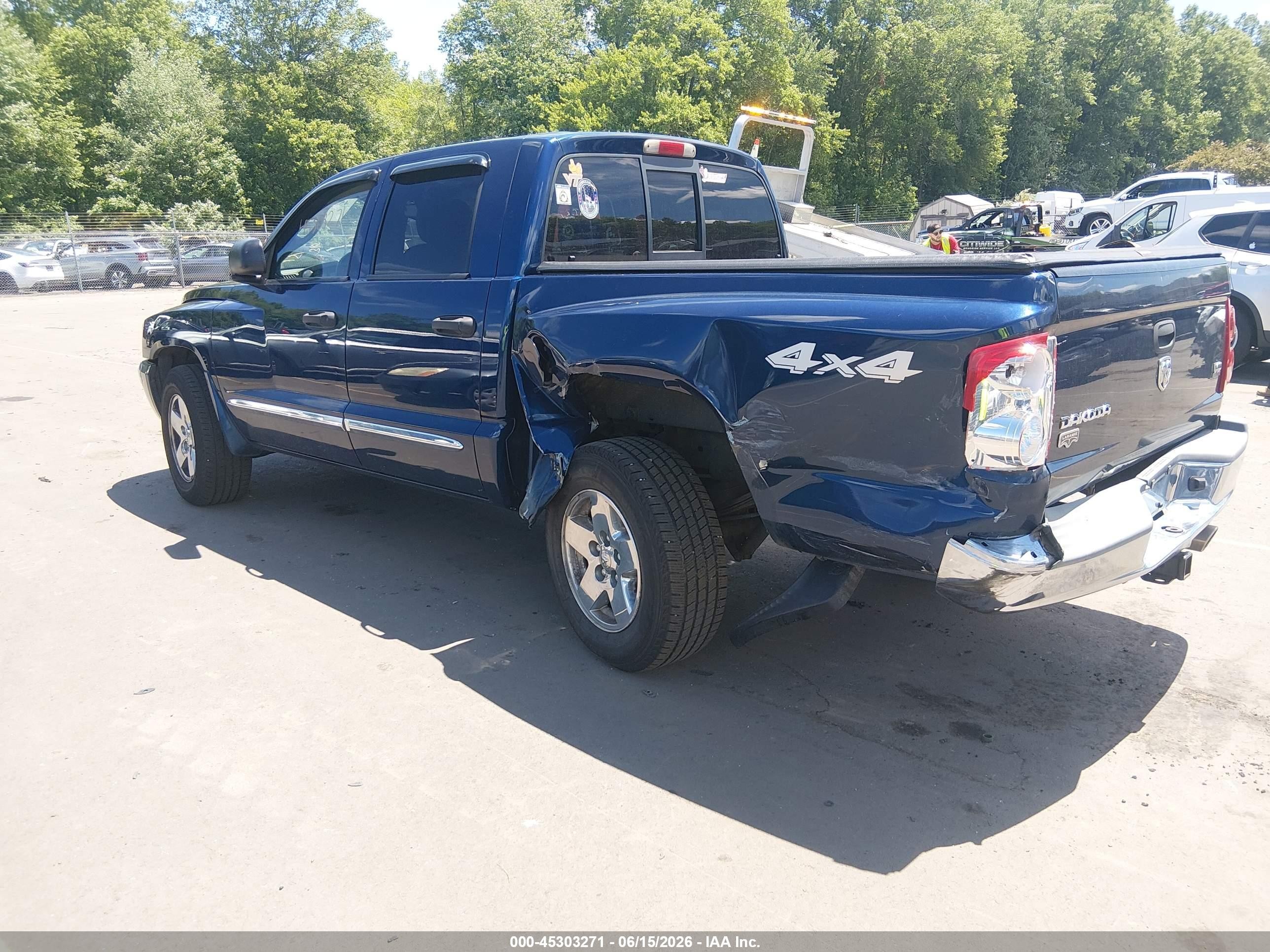 2005 Dodge Dakota Laramie Blue vin: 1D3HW58J05S294188