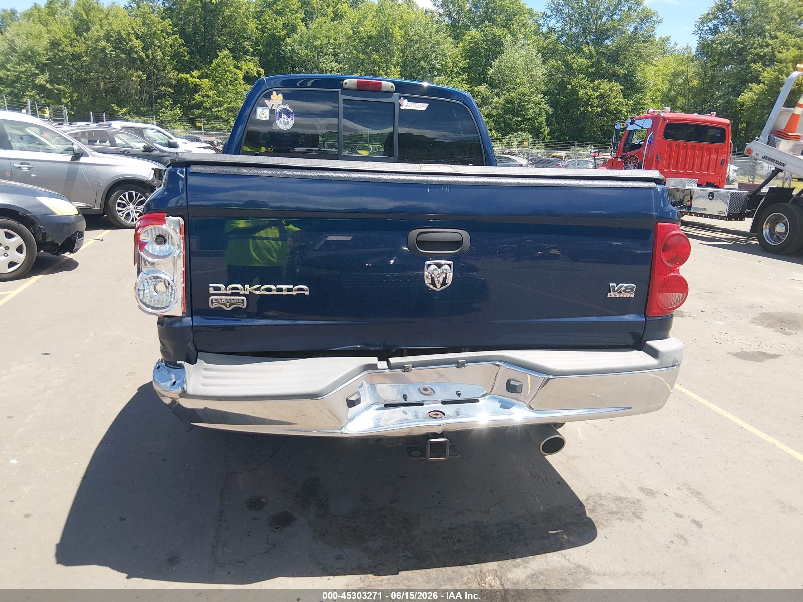 2005 Dodge Dakota Laramie Blue vin: 1D3HW58J05S294188