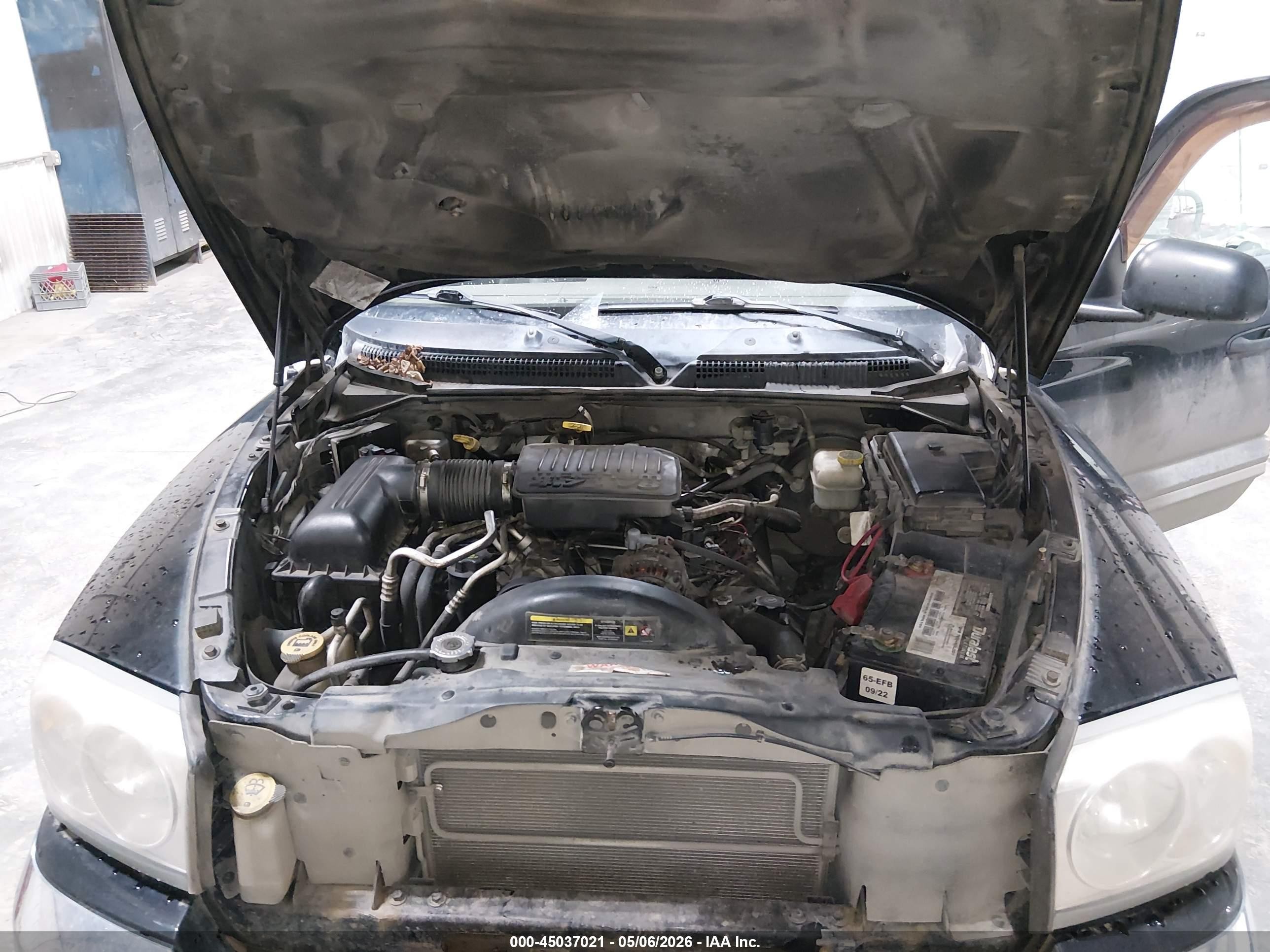 2005 Dodge Dakota Laramie Черный vin: 1D3HW58N25S167123