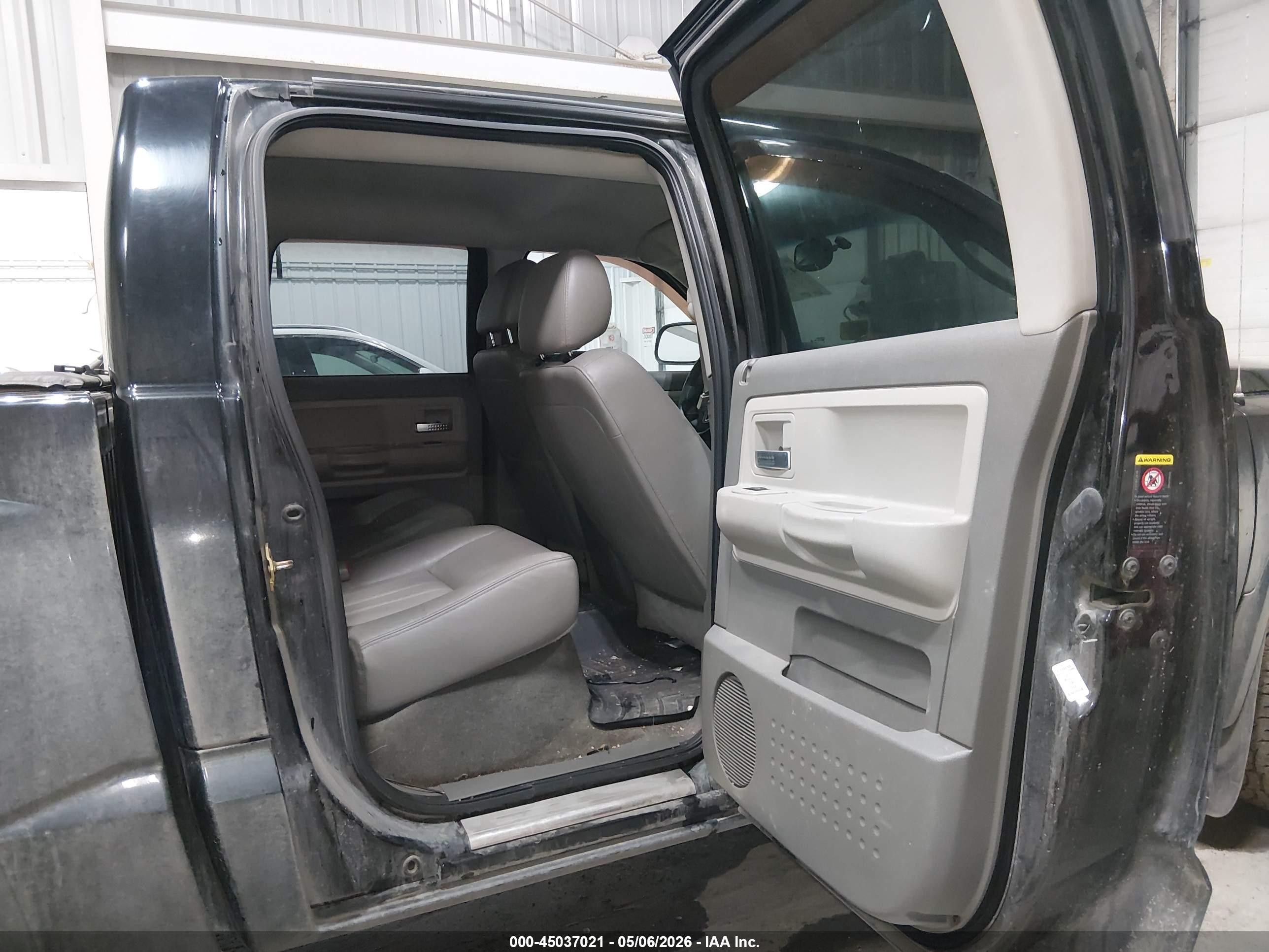 2005 Dodge Dakota Laramie Черный vin: 1D3HW58N25S167123